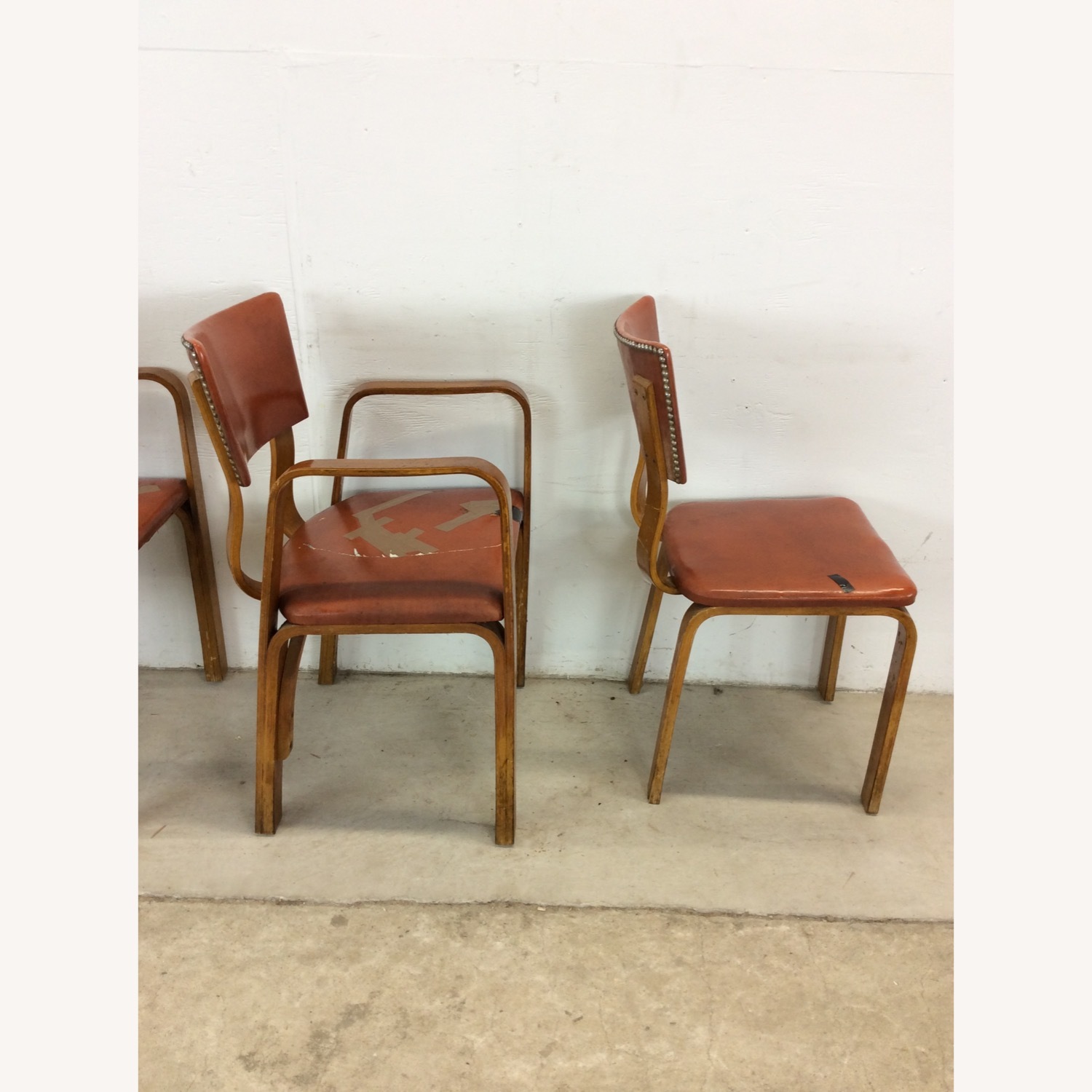 Set of 4 Mid Century Bentwood Dining Chairs - image-13