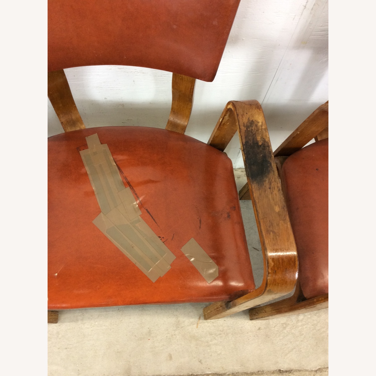 Set of 4 Mid Century Bentwood Dining Chairs - image-6