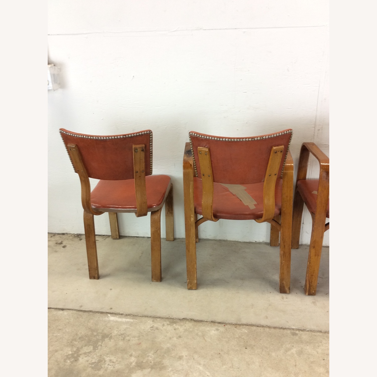 Set of 4 Mid Century Bentwood Dining Chairs - image-18