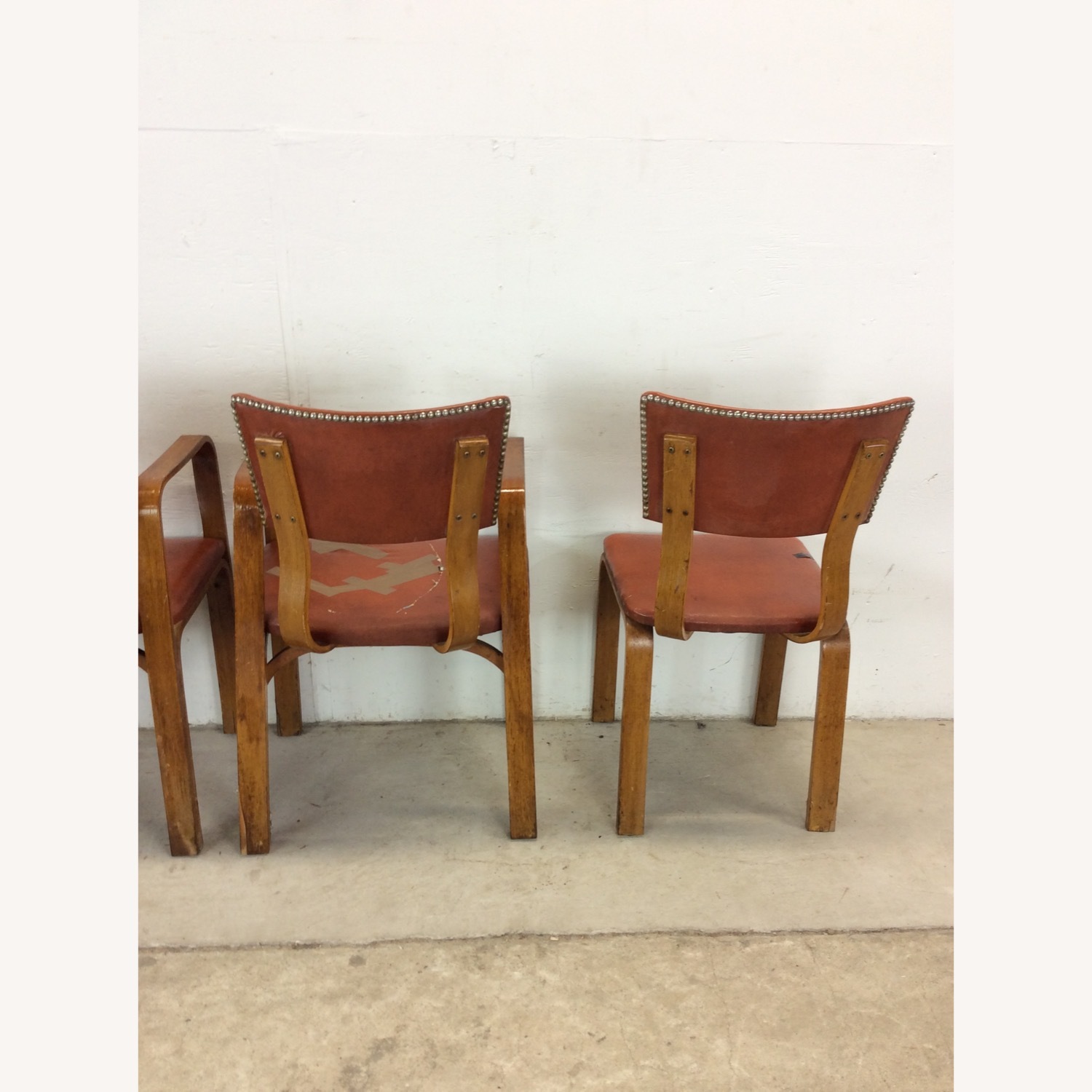 Set of 4 Mid Century Bentwood Dining Chairs - image-19