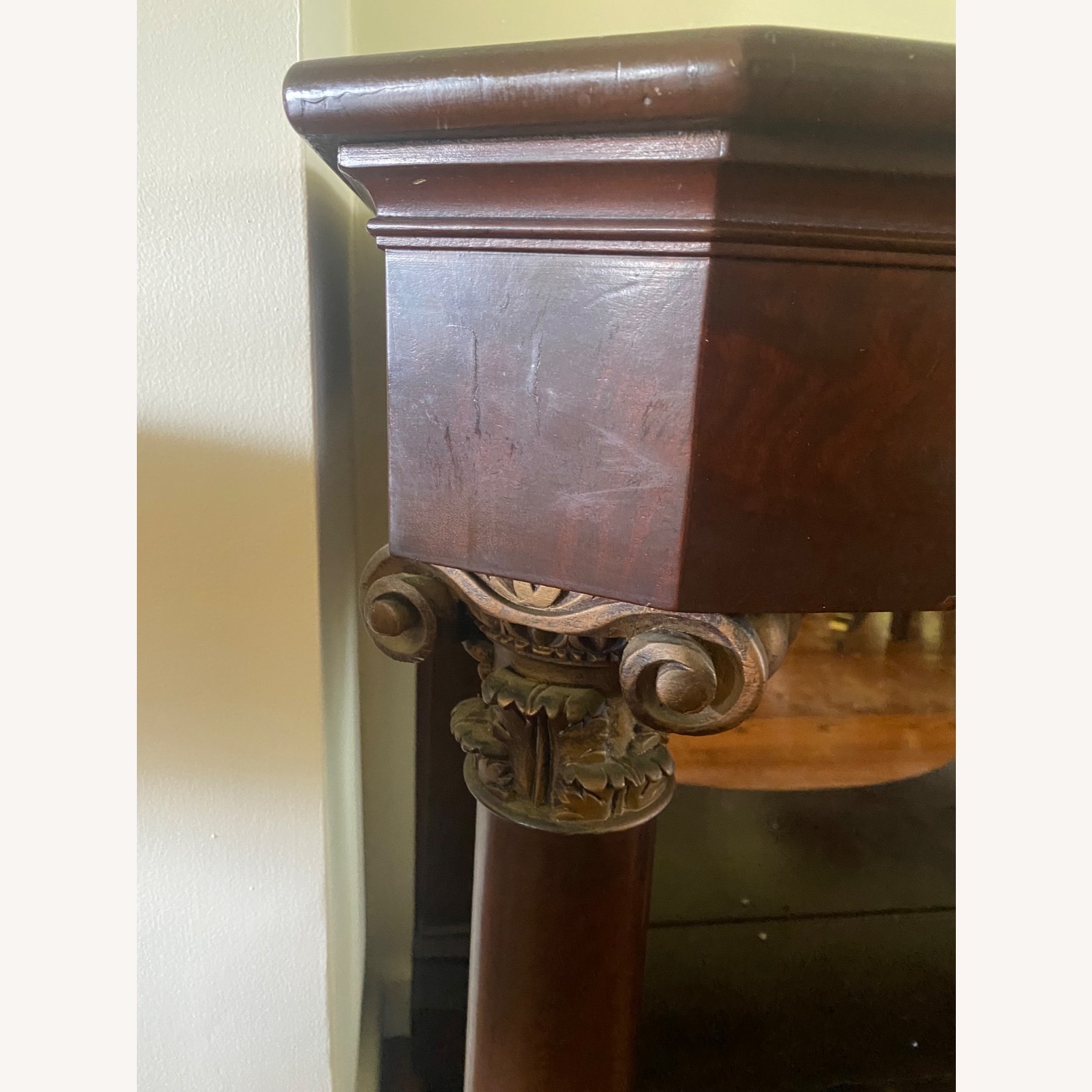 Mahogany Pier Table With Mirror - image-7