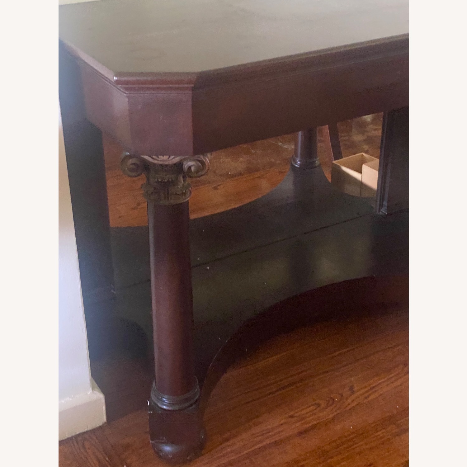 Mahogany Pier Table With Mirror - image-3