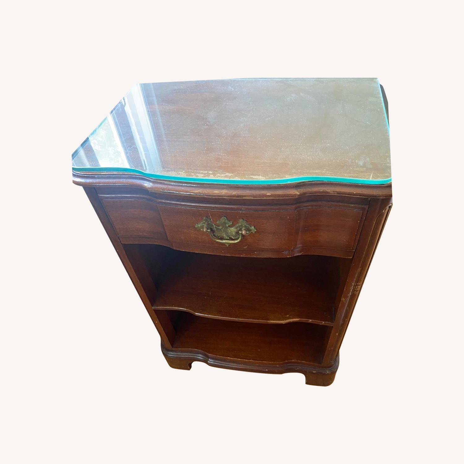 Two Mahogany End Tables - image-0