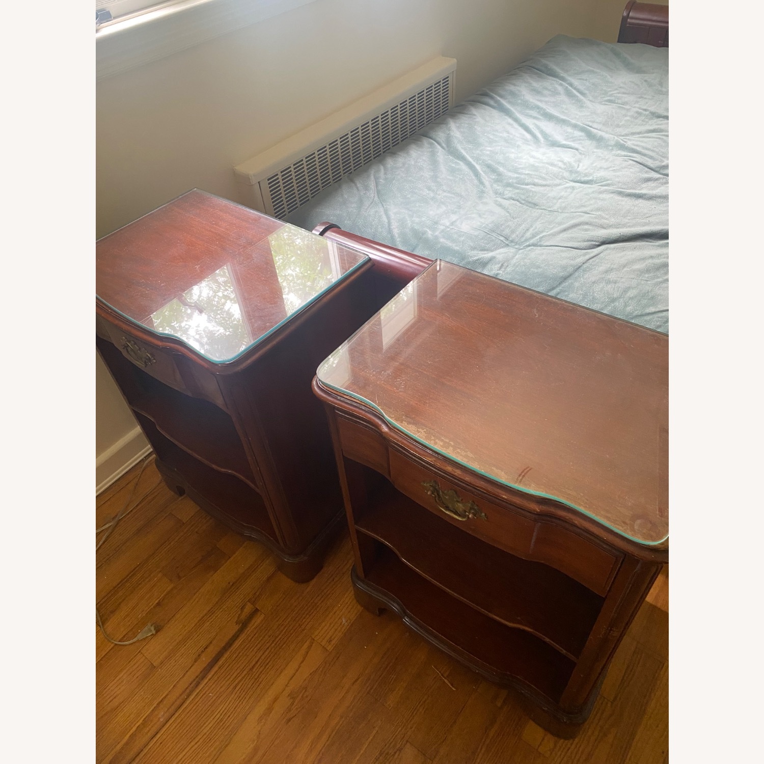 Two Mahogany End Tables - image-1