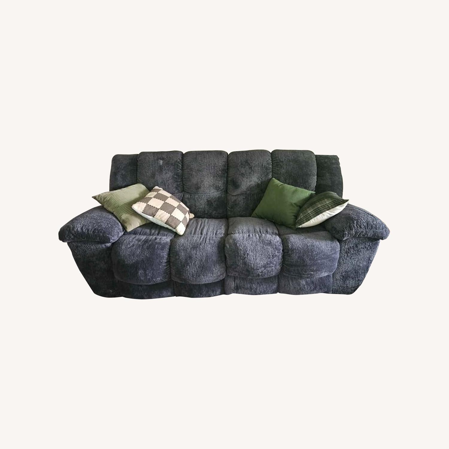 Phelps Charcoal Reclining Sofa - image-0