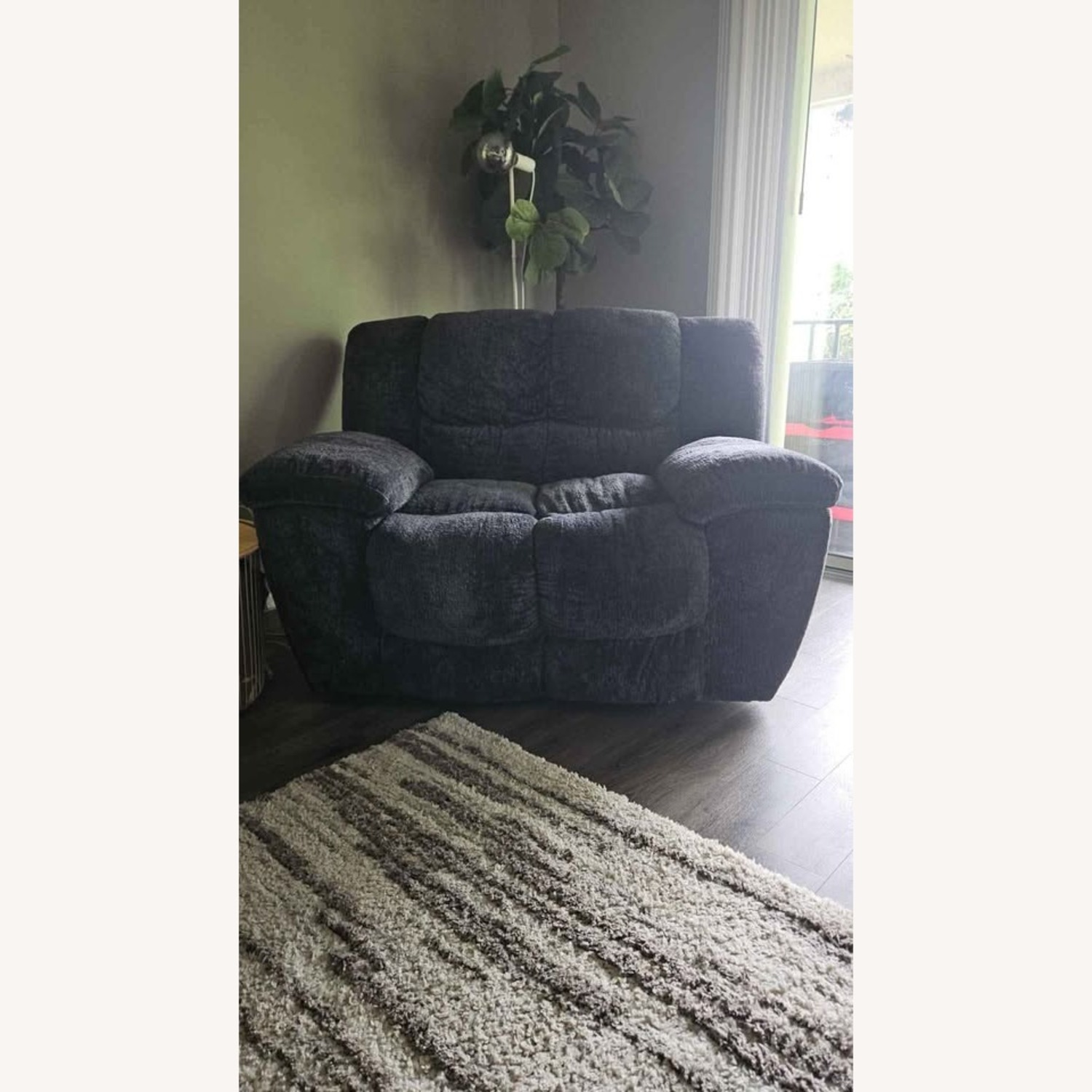 Phelps Charcoal Recliner - image-1