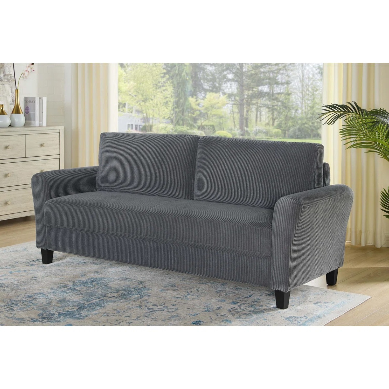 Ebern Designs Marlitt Corduroy Sofa -- 80.5" - image-1
