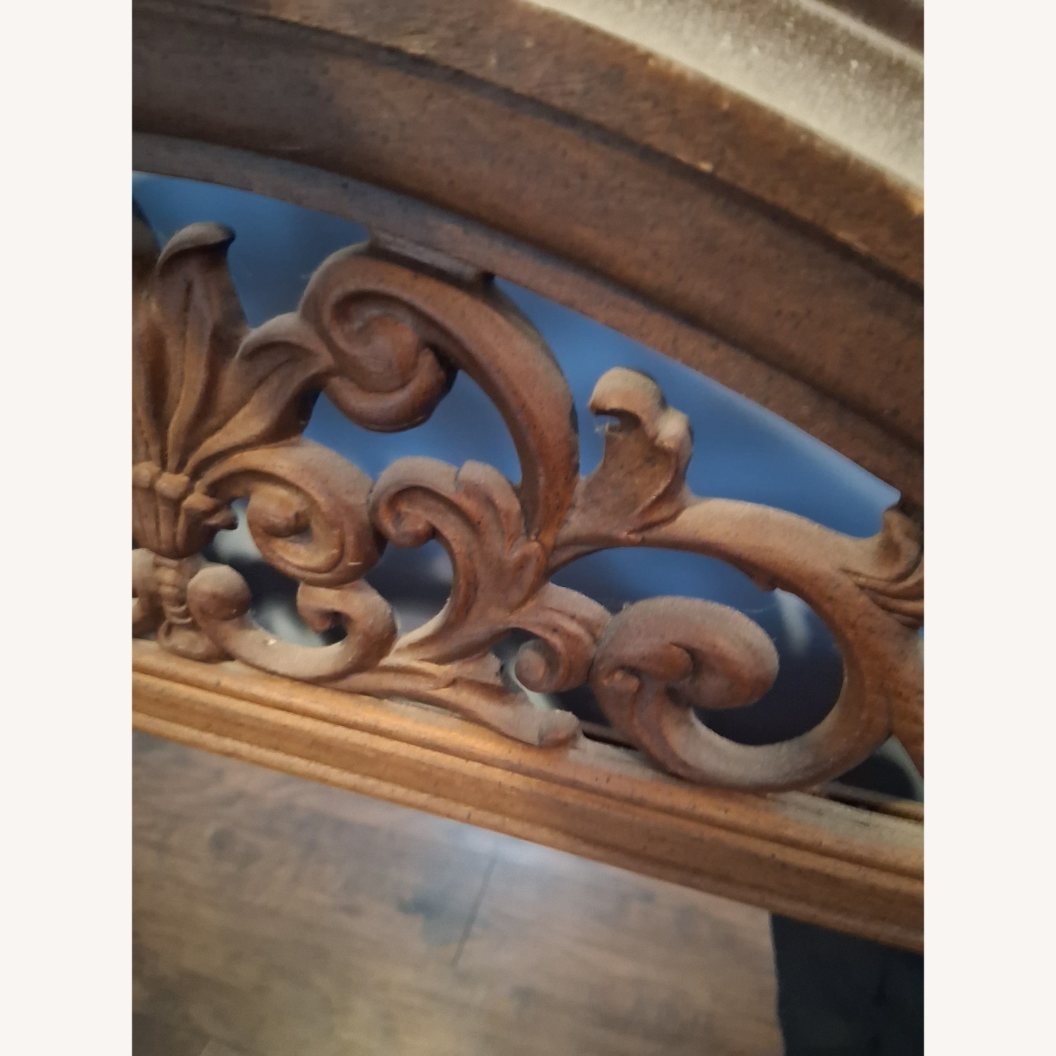 Antique Carved Wooden Mirror - image-12