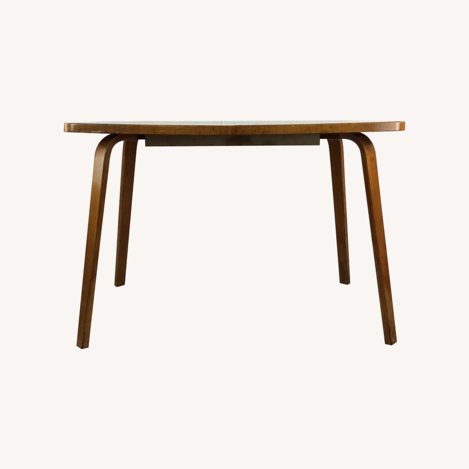 Mid Century Kitchen Table with Bentwood Legs - image-0