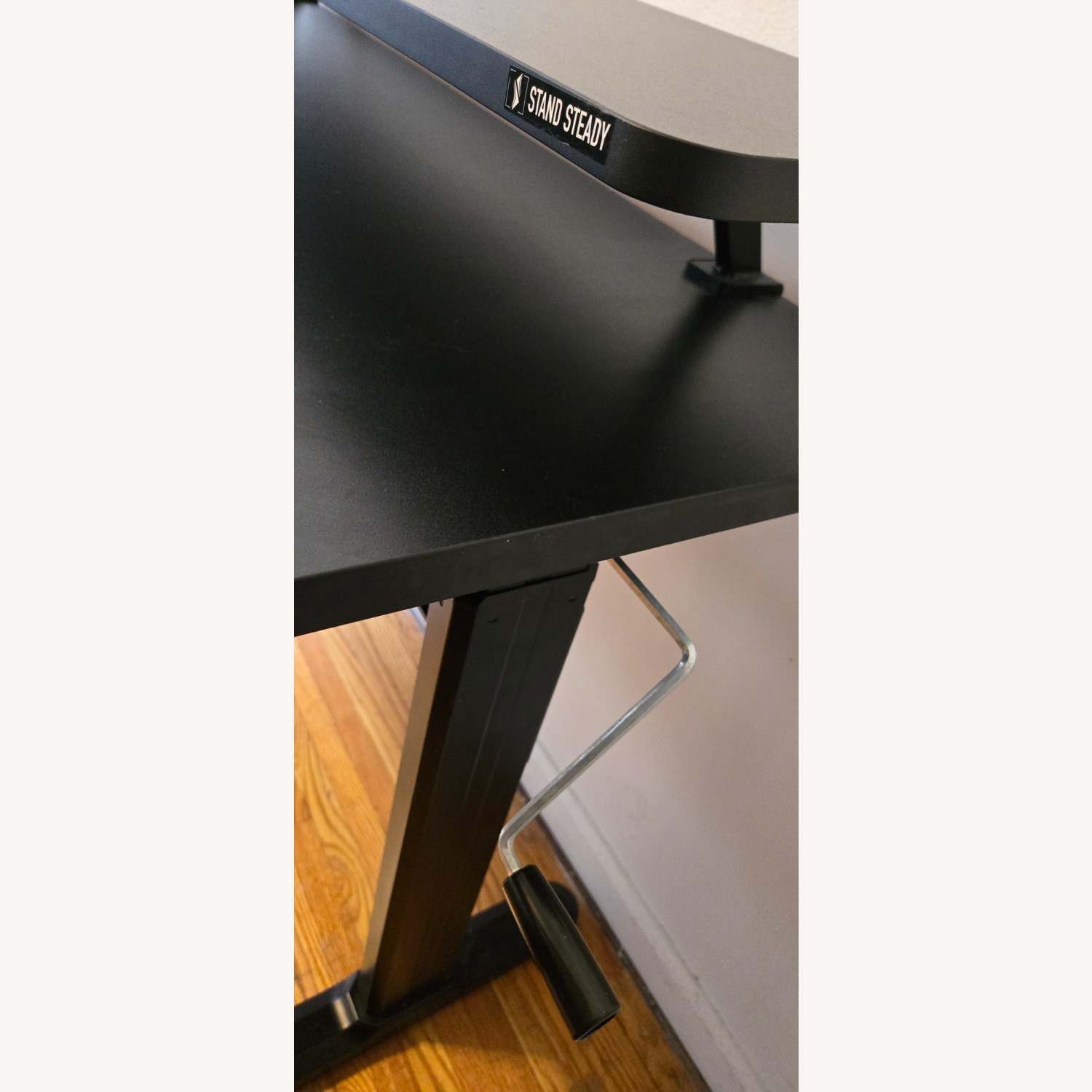 2-Tier Manual Crank Standing Desk - image-5