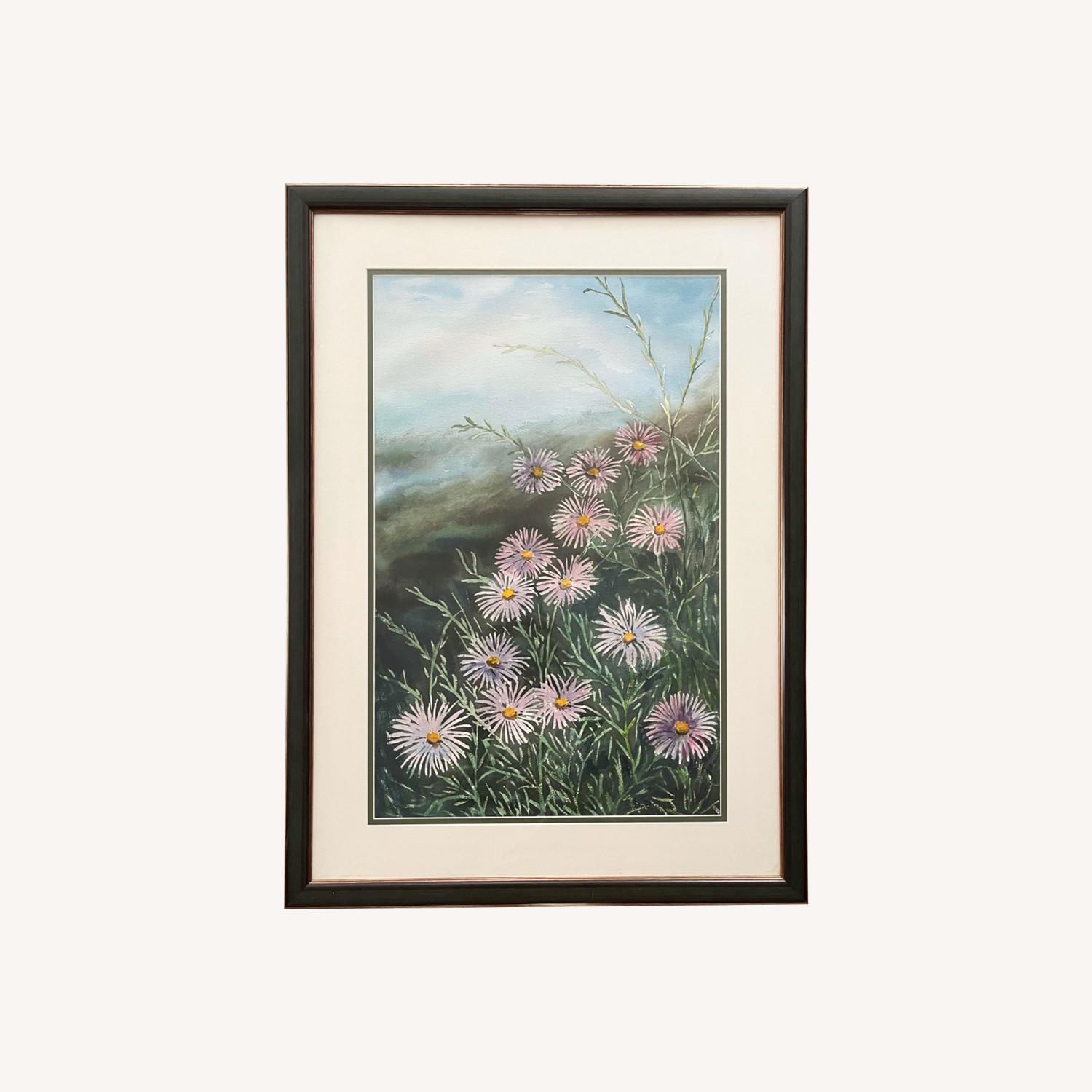 Signed Landscape Watercolor Painting Doris Borst - image-0