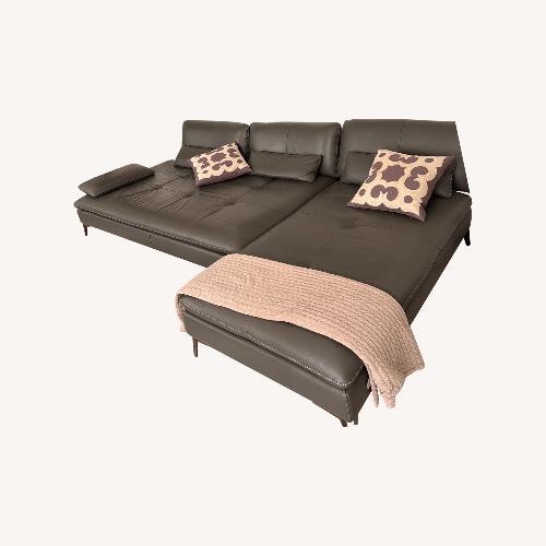 Used Elegant Roche Bobois Leather Sofa for sale on AptDeco