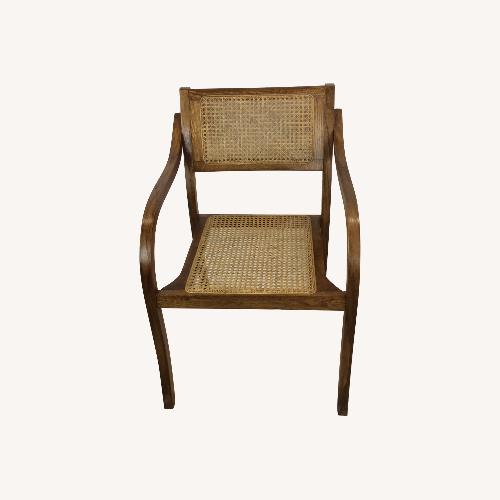 Used Pair Mid Century Bentwood Chairs with Caned Seat for sale on AptDeco