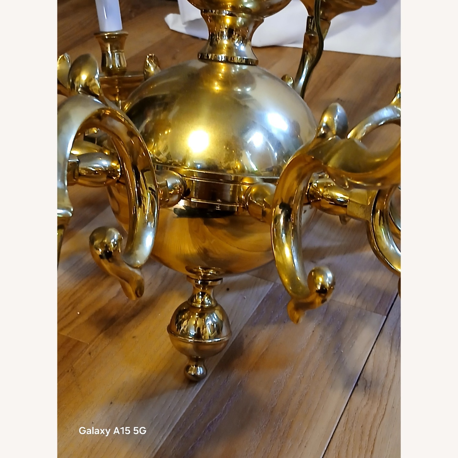 Brass Chandelier - image-2