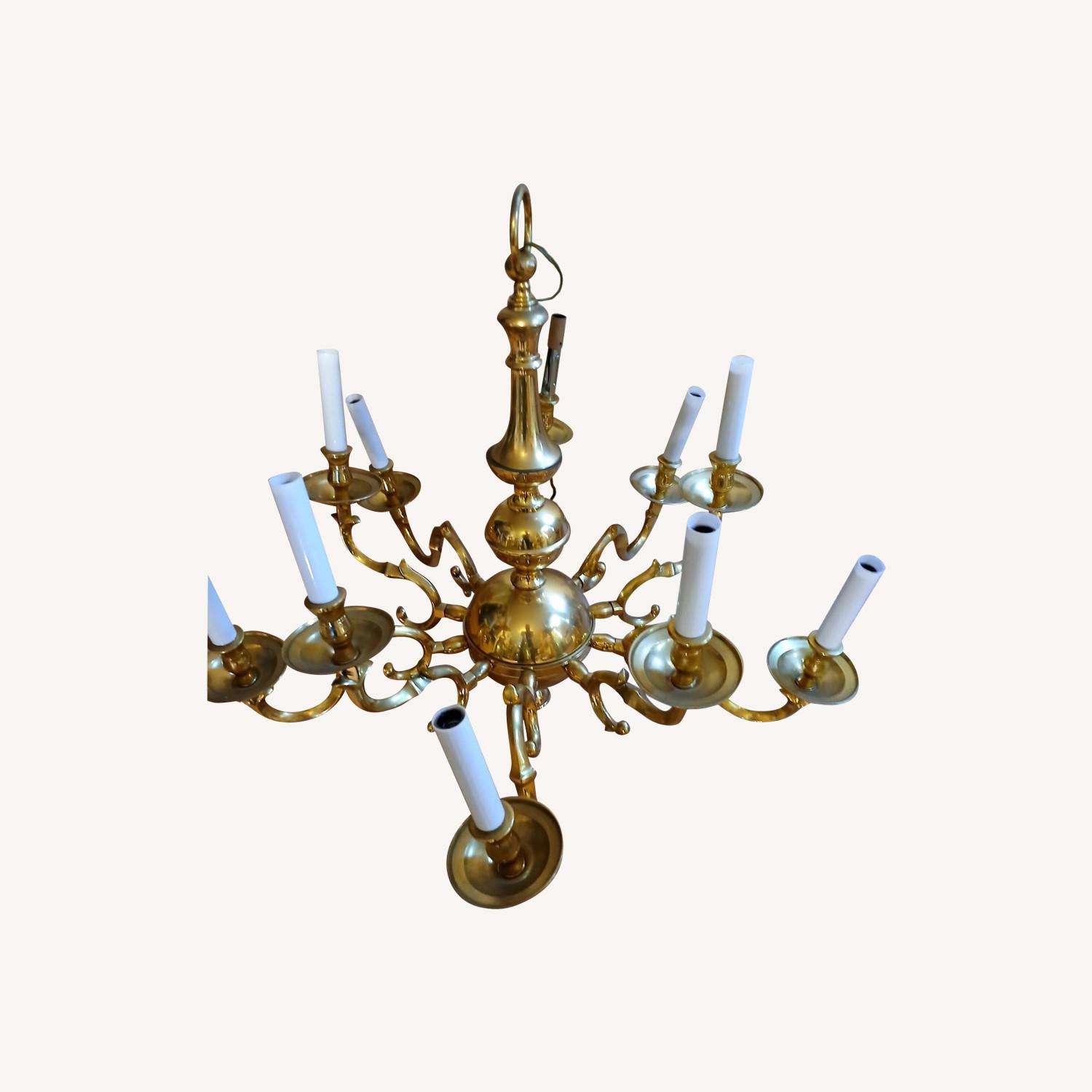 Brass Chandelier - image-0