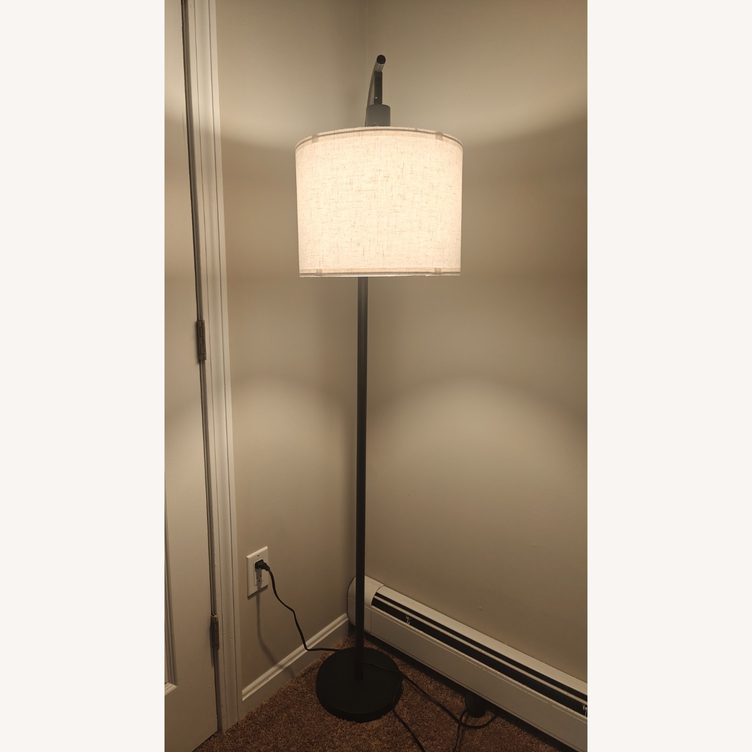 Adjustable Black Metal Floor Lamp - image-1
