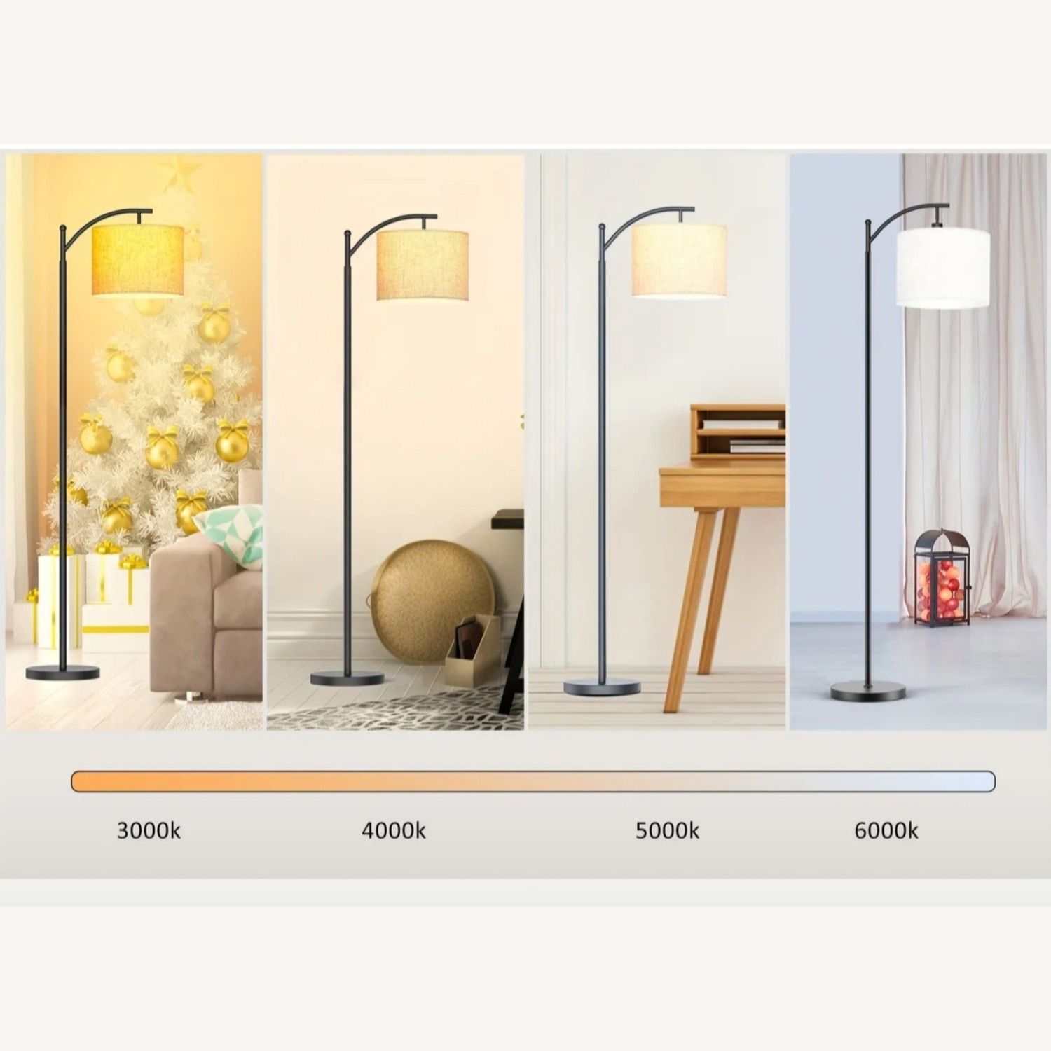 Adjustable Black Metal Floor Lamp - image-2
