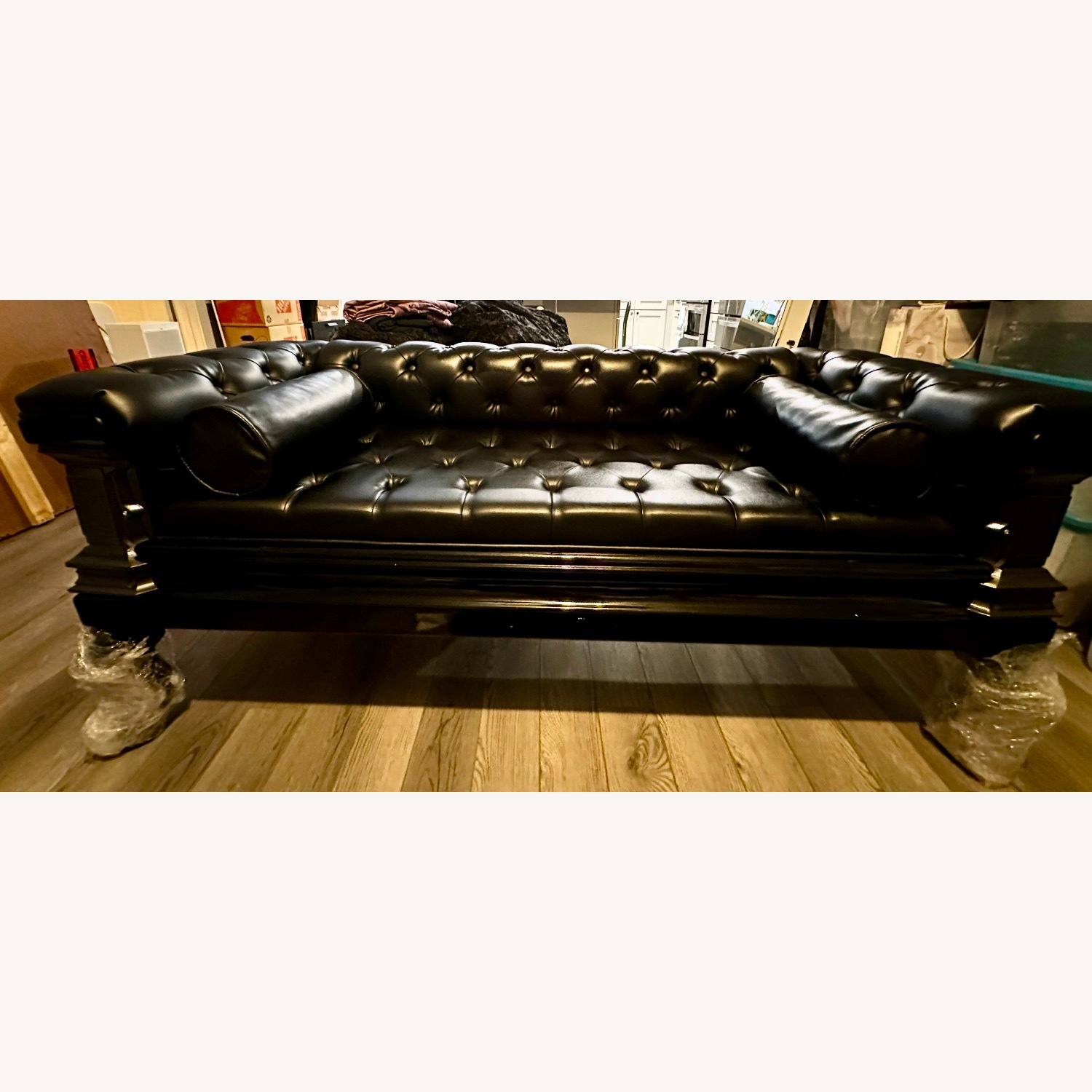 Black Gothic Coffin Couch - image-1