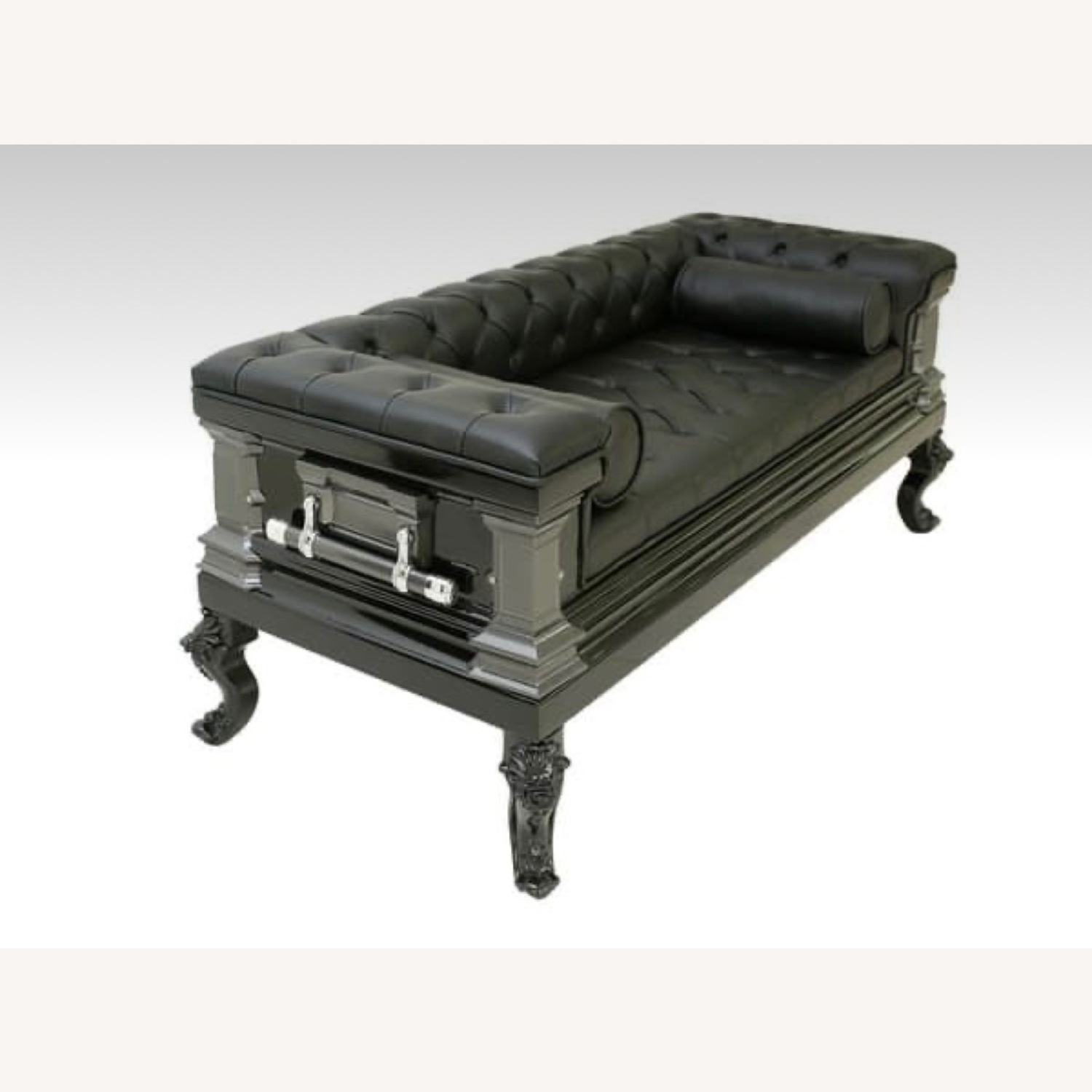 Black Gothic Coffin Couch - image-6