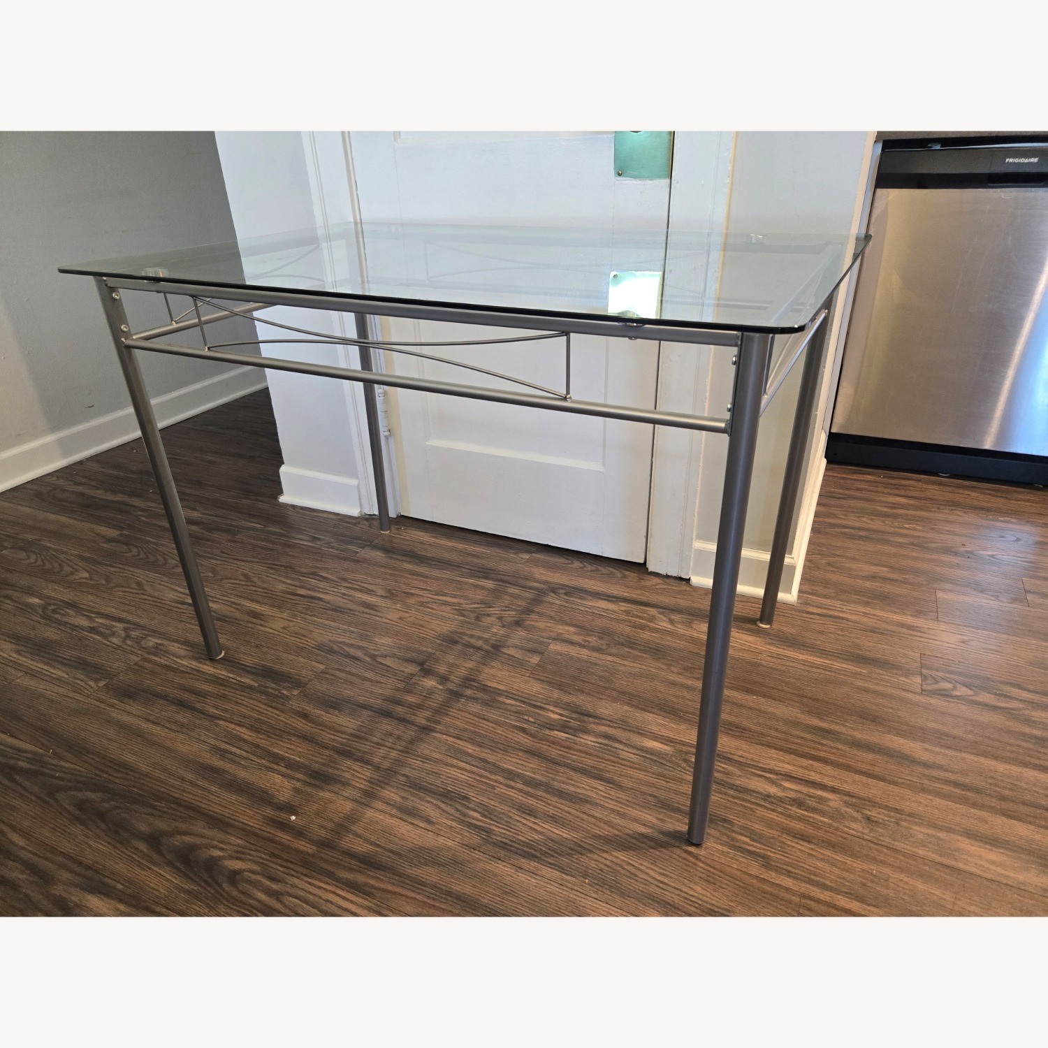 Glass Top Dining Table with Chairs - image-3