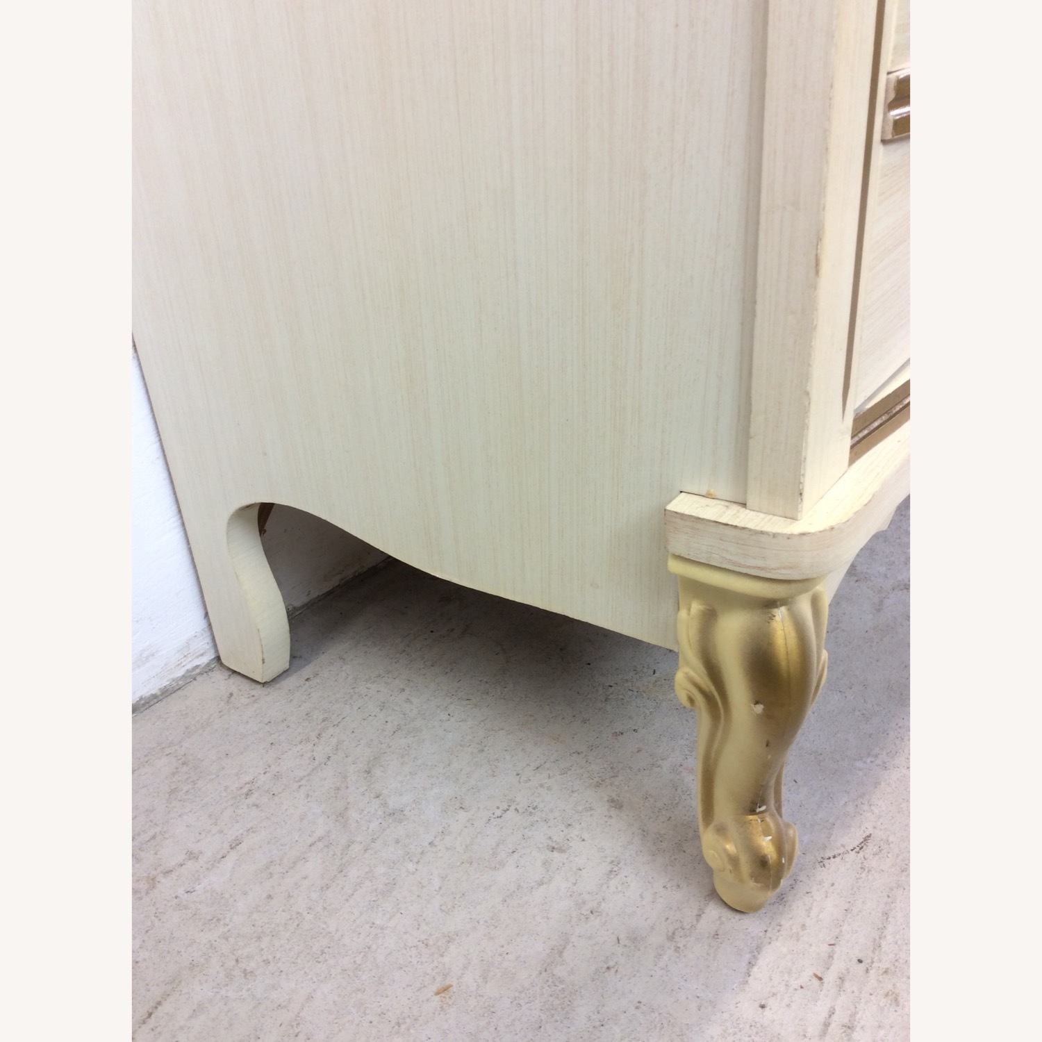 French Provincial Style Desk with 4 Drawers - image-16