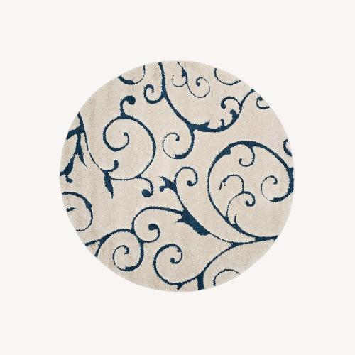 Used Buskey Shag Performance Round Rug for sale on AptDeco