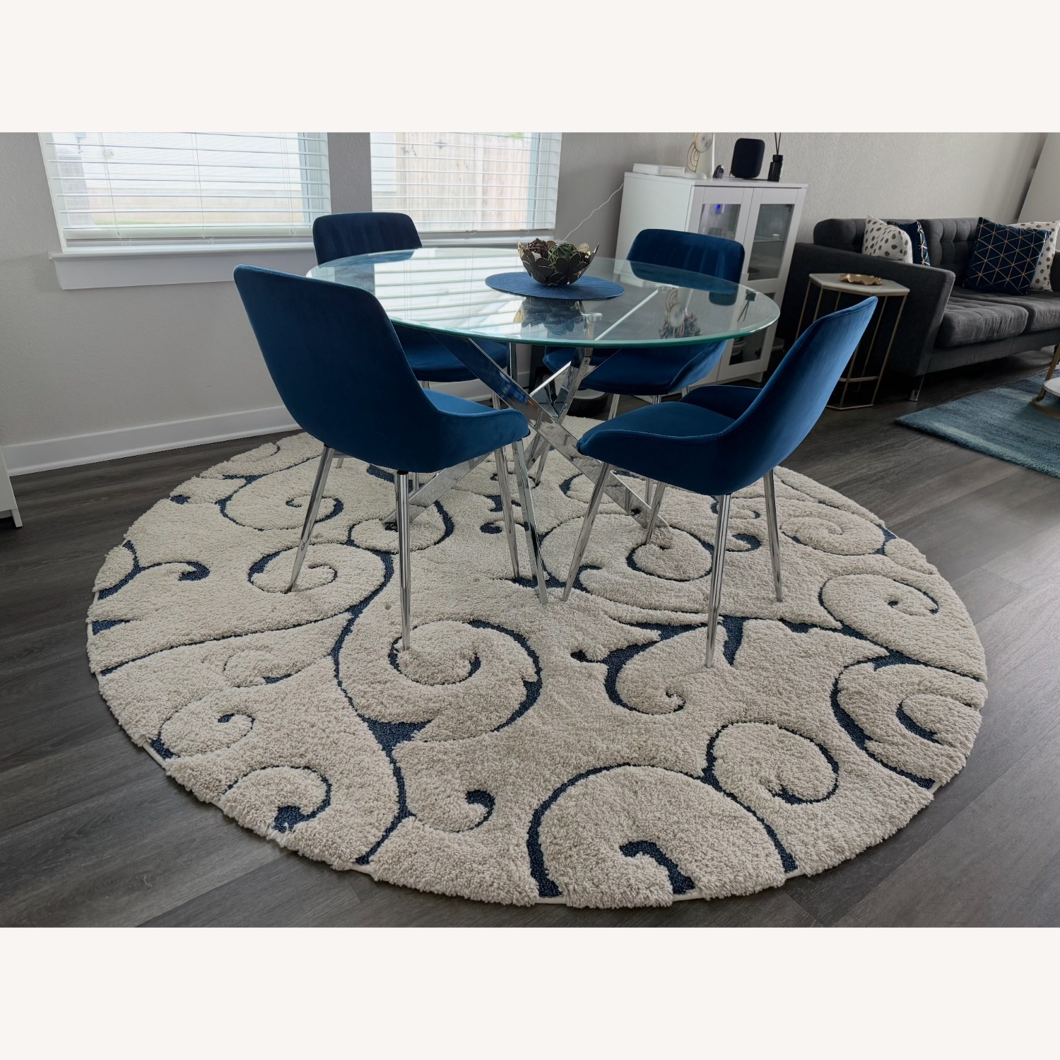 Buskey Shag Performance Round Rug - image-1