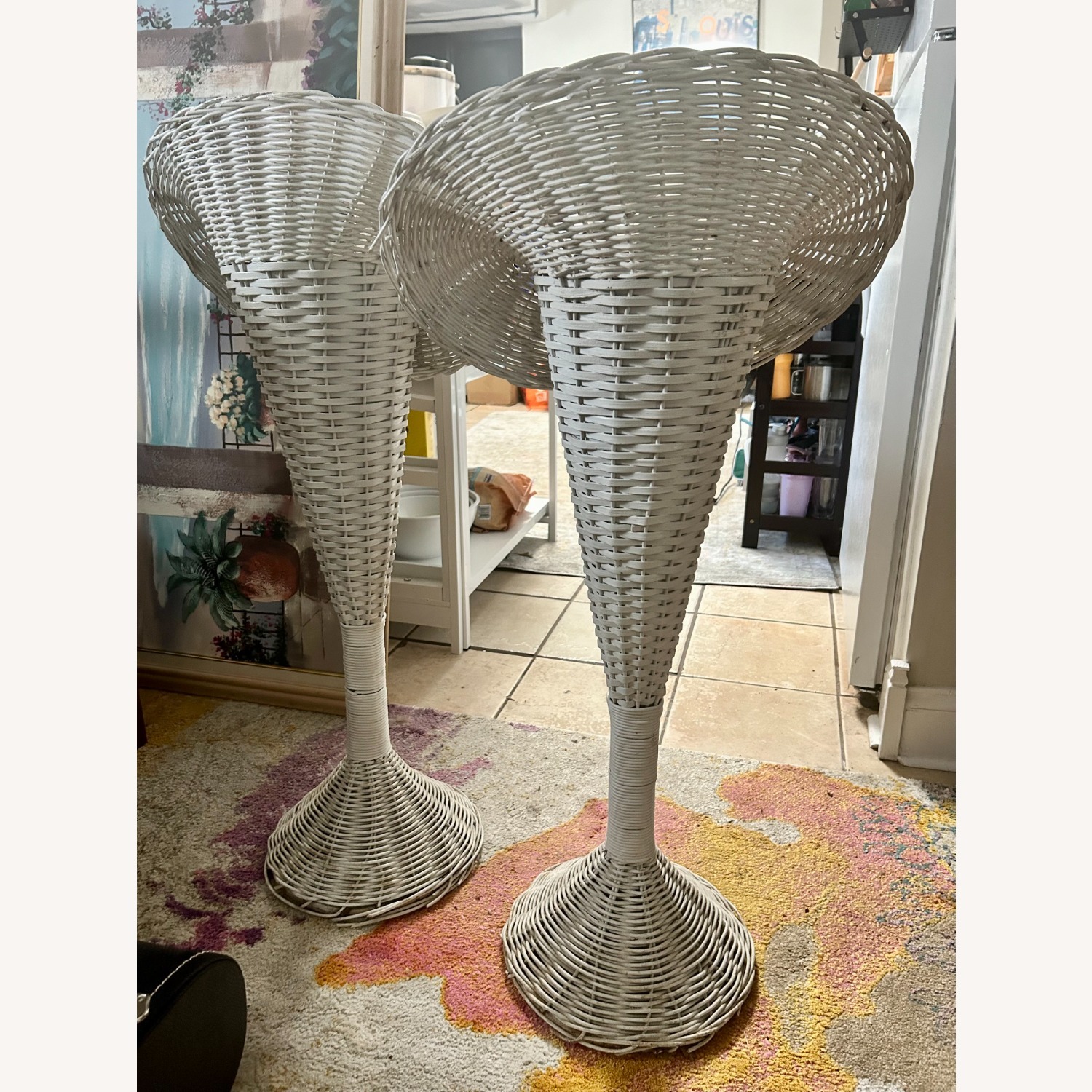 Pair of Vintage Mid Century Plant Stands - image-7