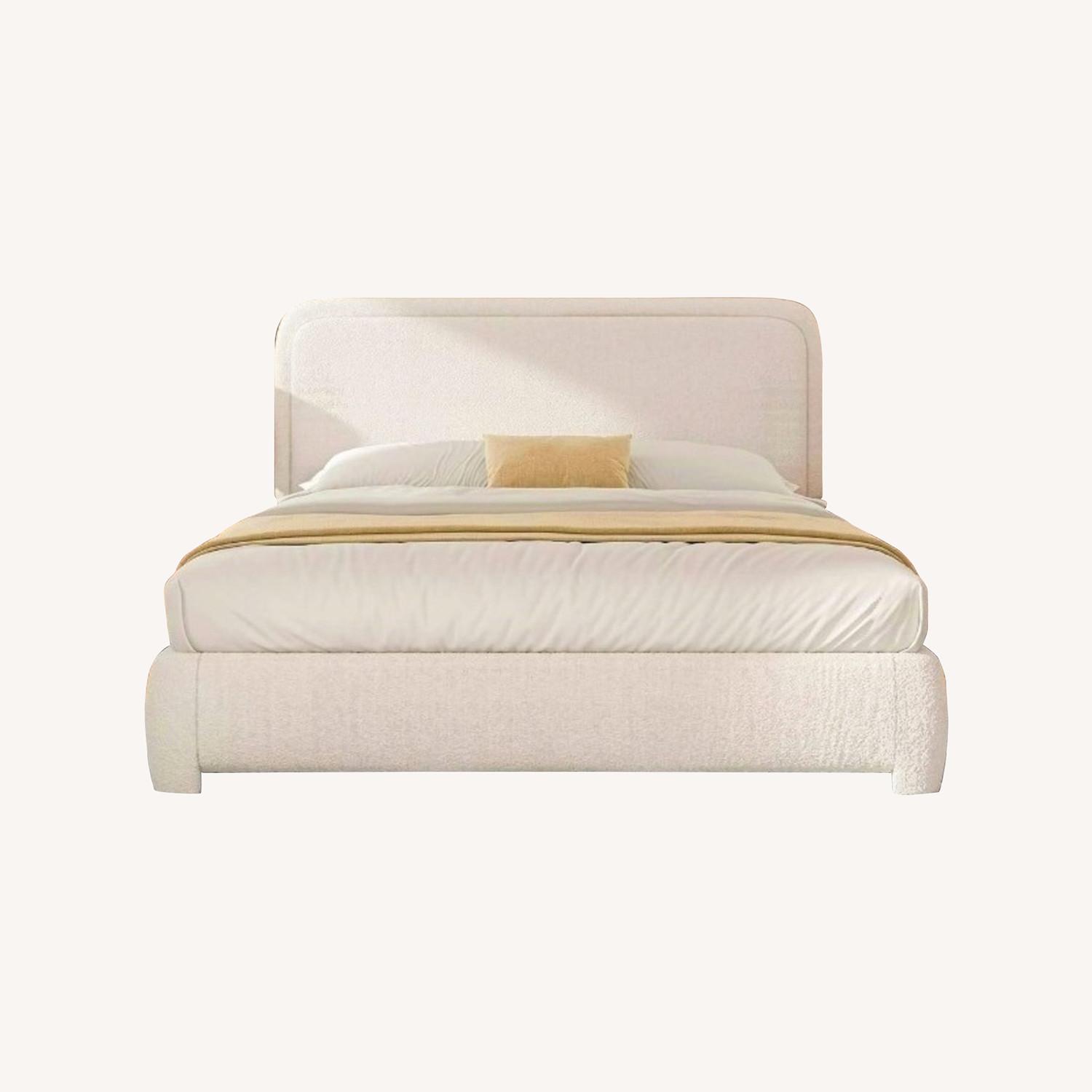 Queen Size Bed Frame with Headboard - image-0