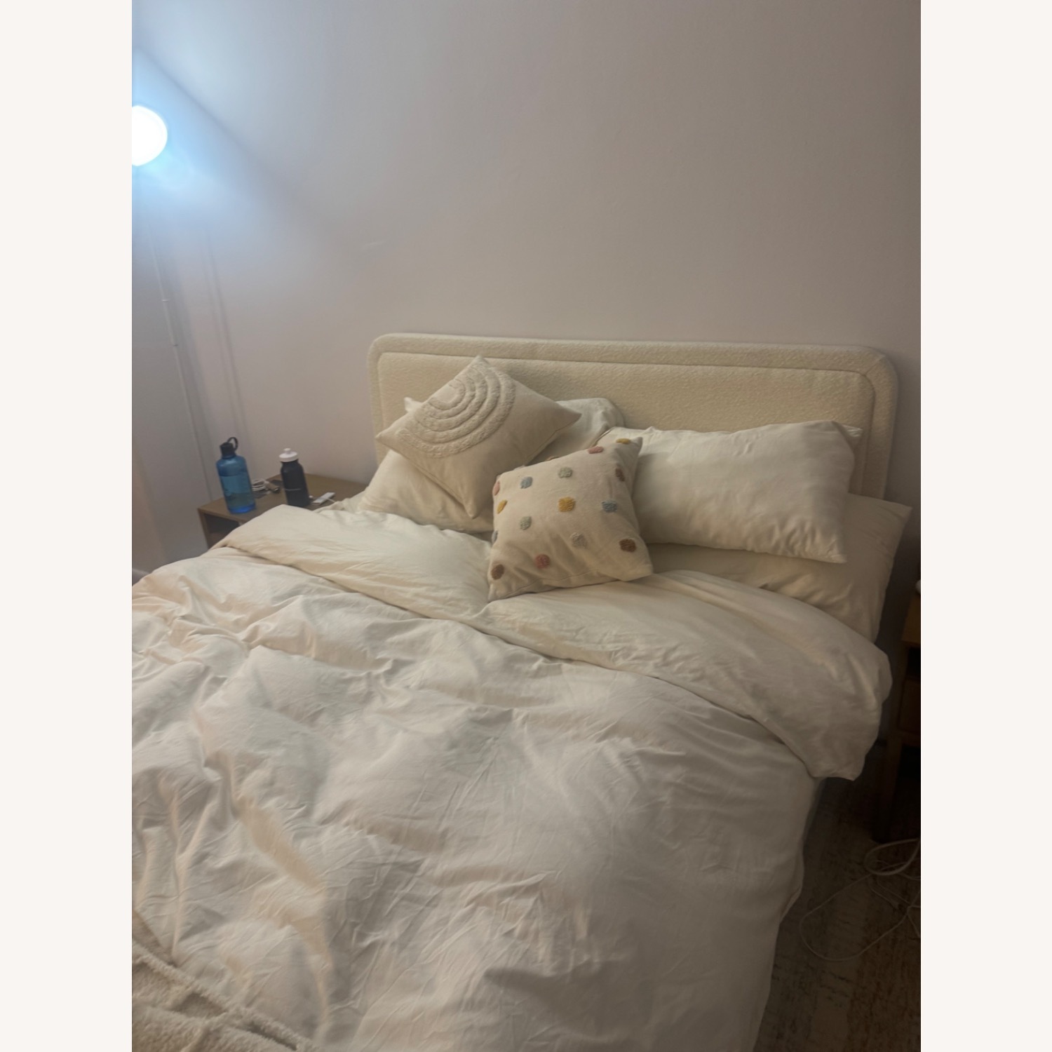 Queen Size Bed Frame with Headboard - image-4