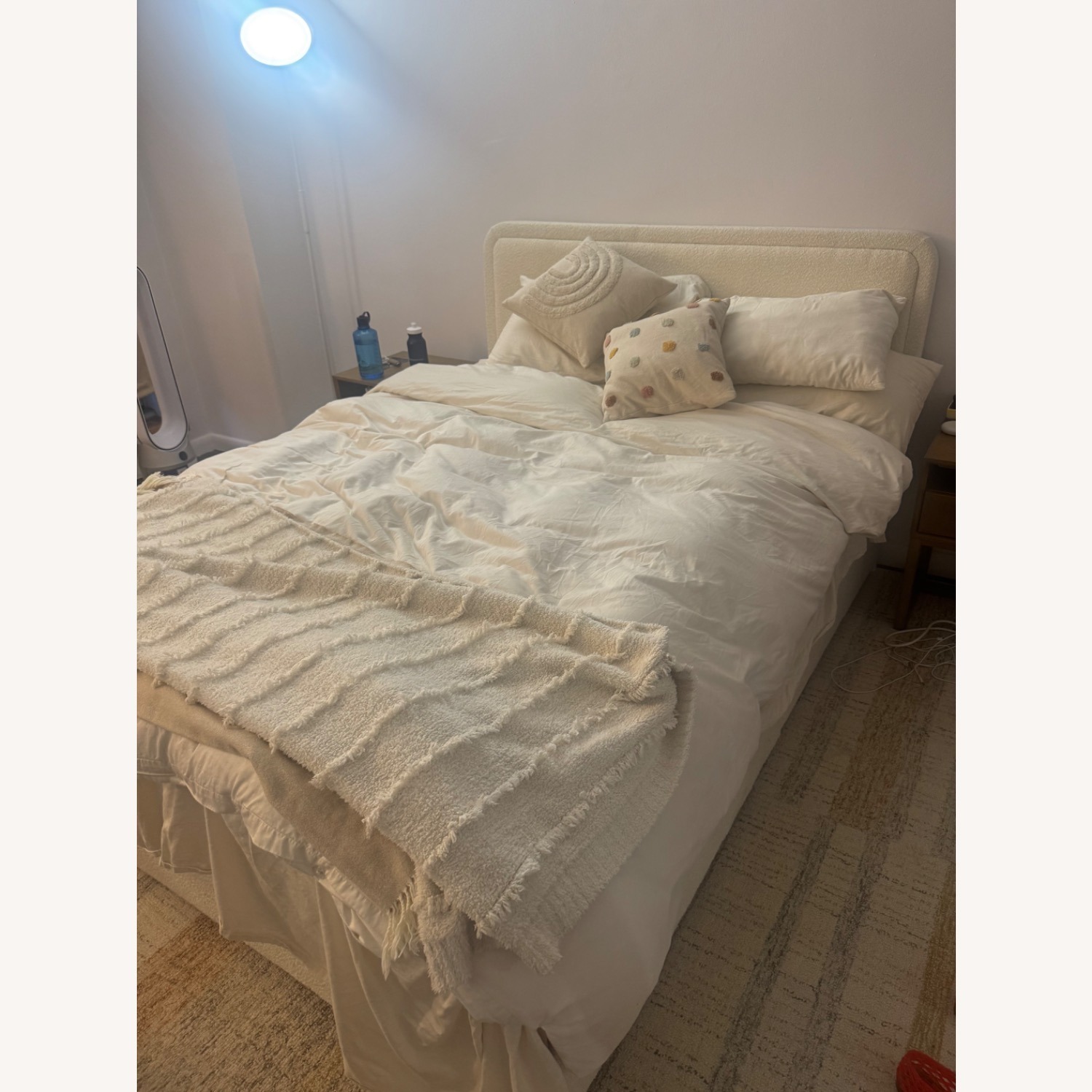 Queen Size Bed Frame with Headboard - image-3