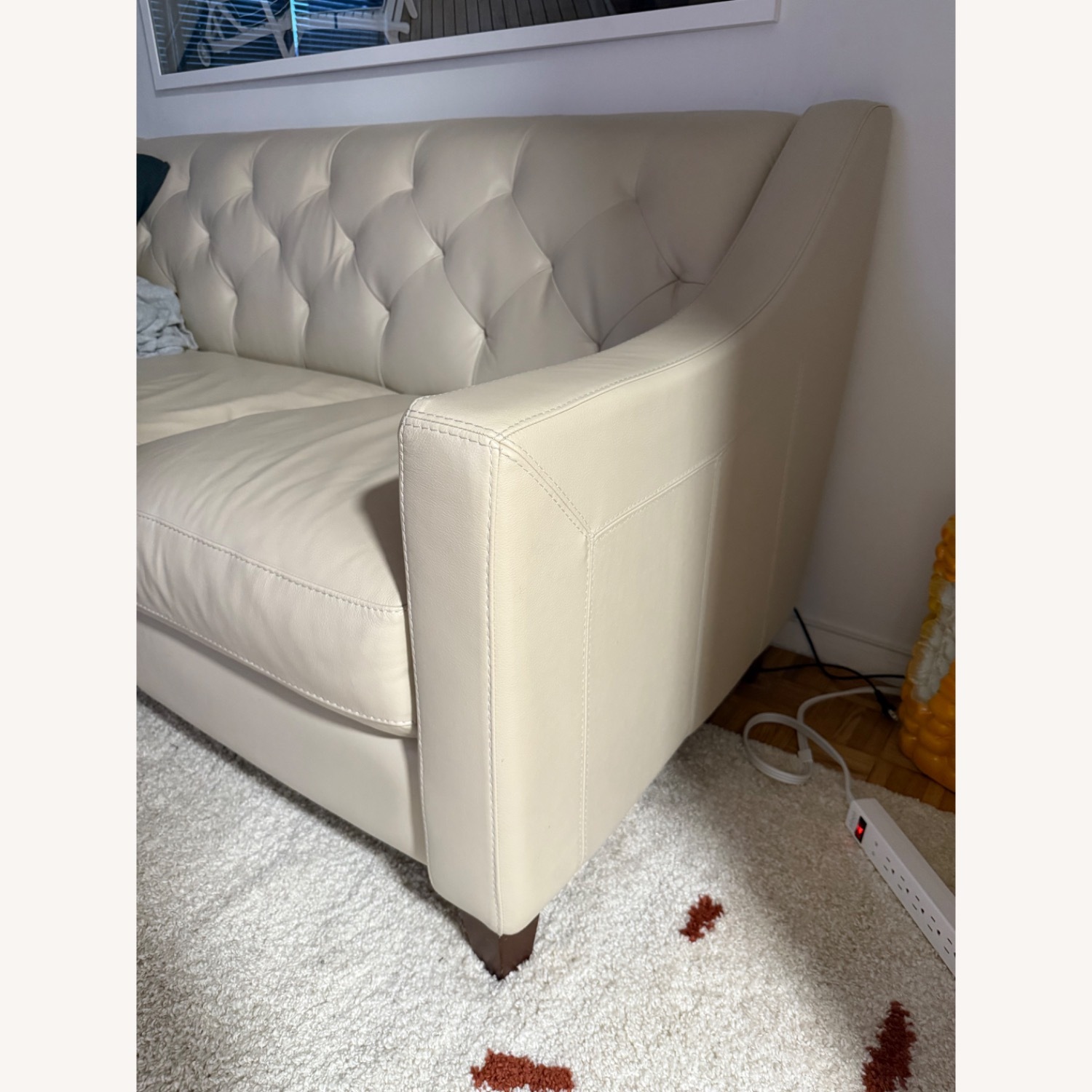 Macy's Chloe Leather Sofa - image-2