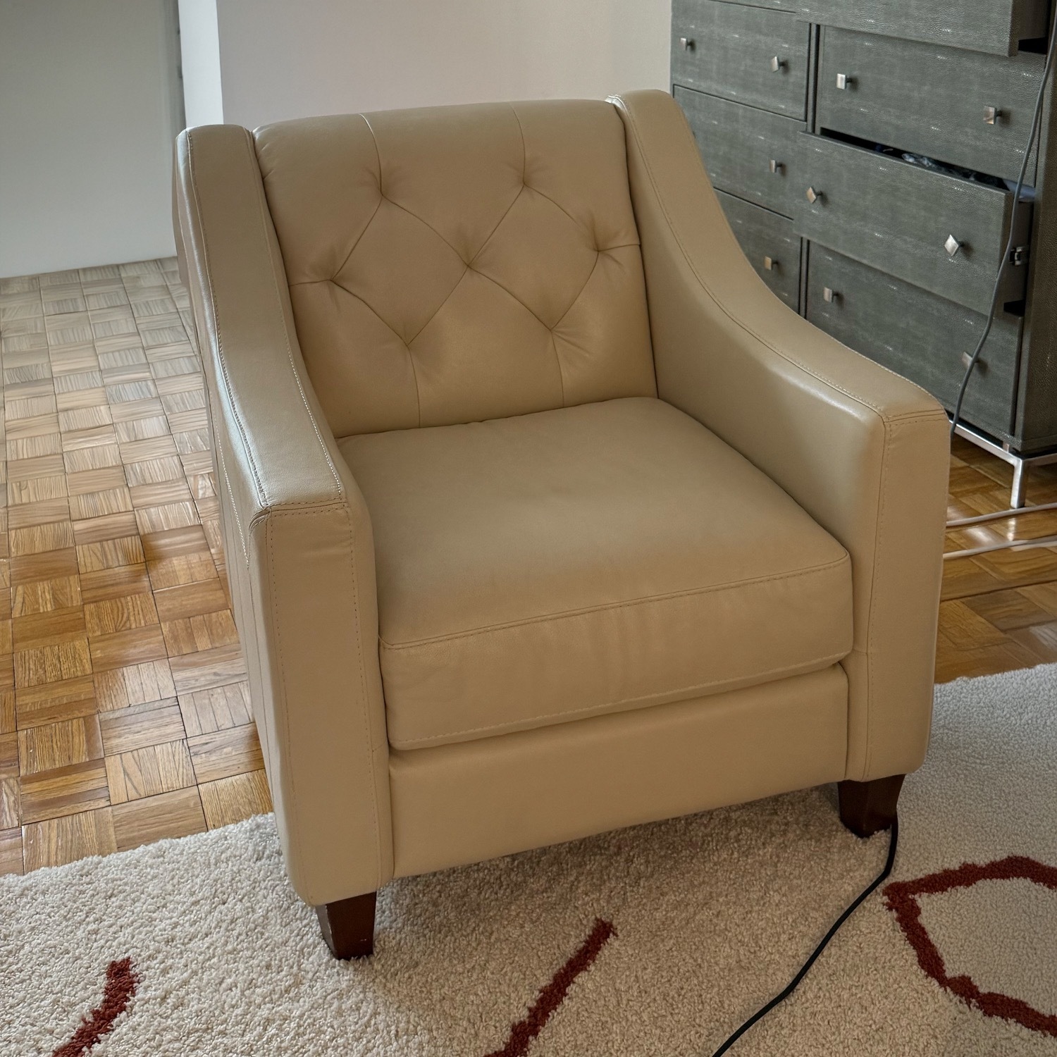 Macy's Chloe Leather Sofa - image-3