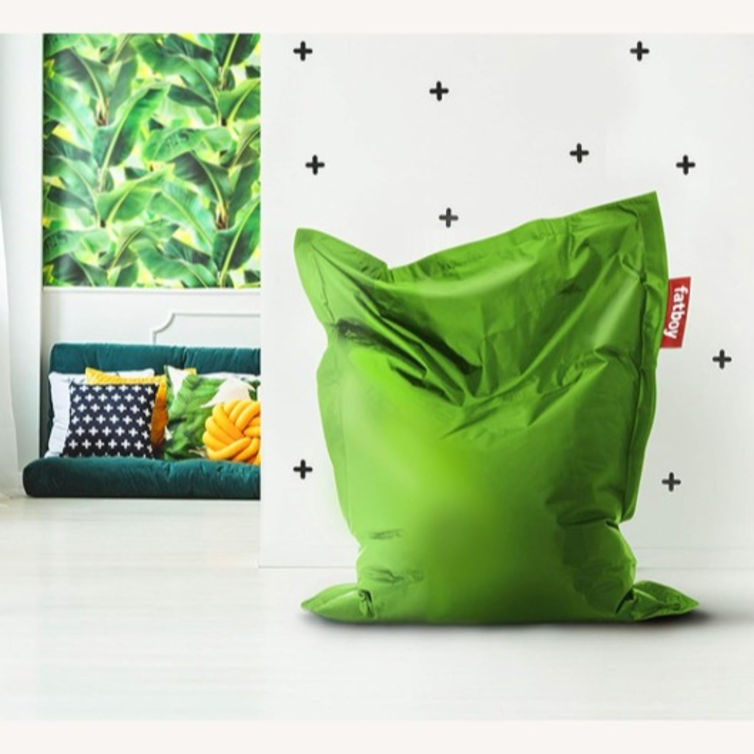 FatBoy USA Bean Bag Chair - Junior / Grass Green - image-2