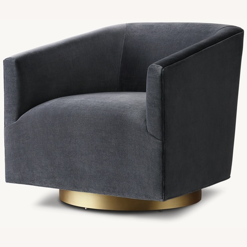 Used Restoration Hardware Swivel Chairs w Metal Base for sale on AptDeco