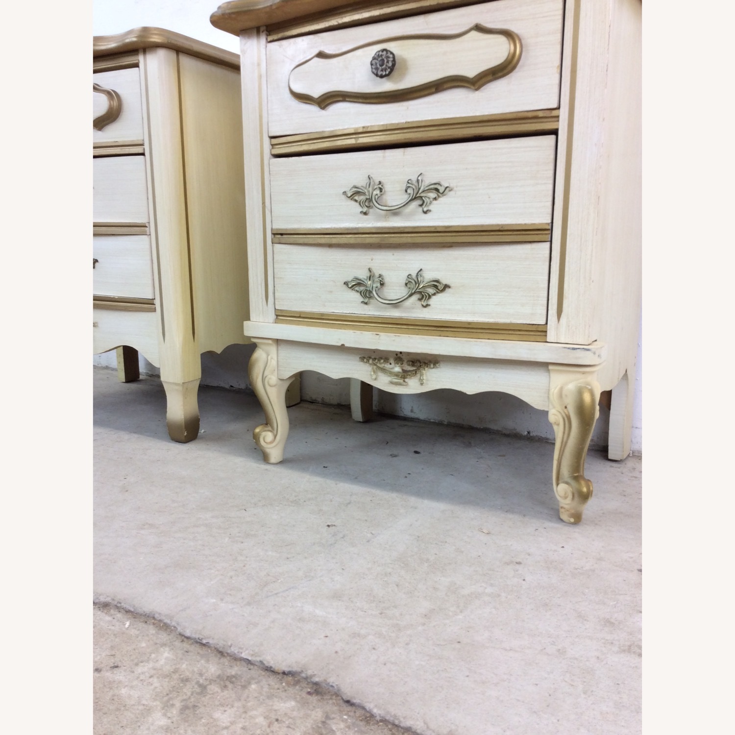 Pair Mid Century French Provincial Nightstands - image-22
