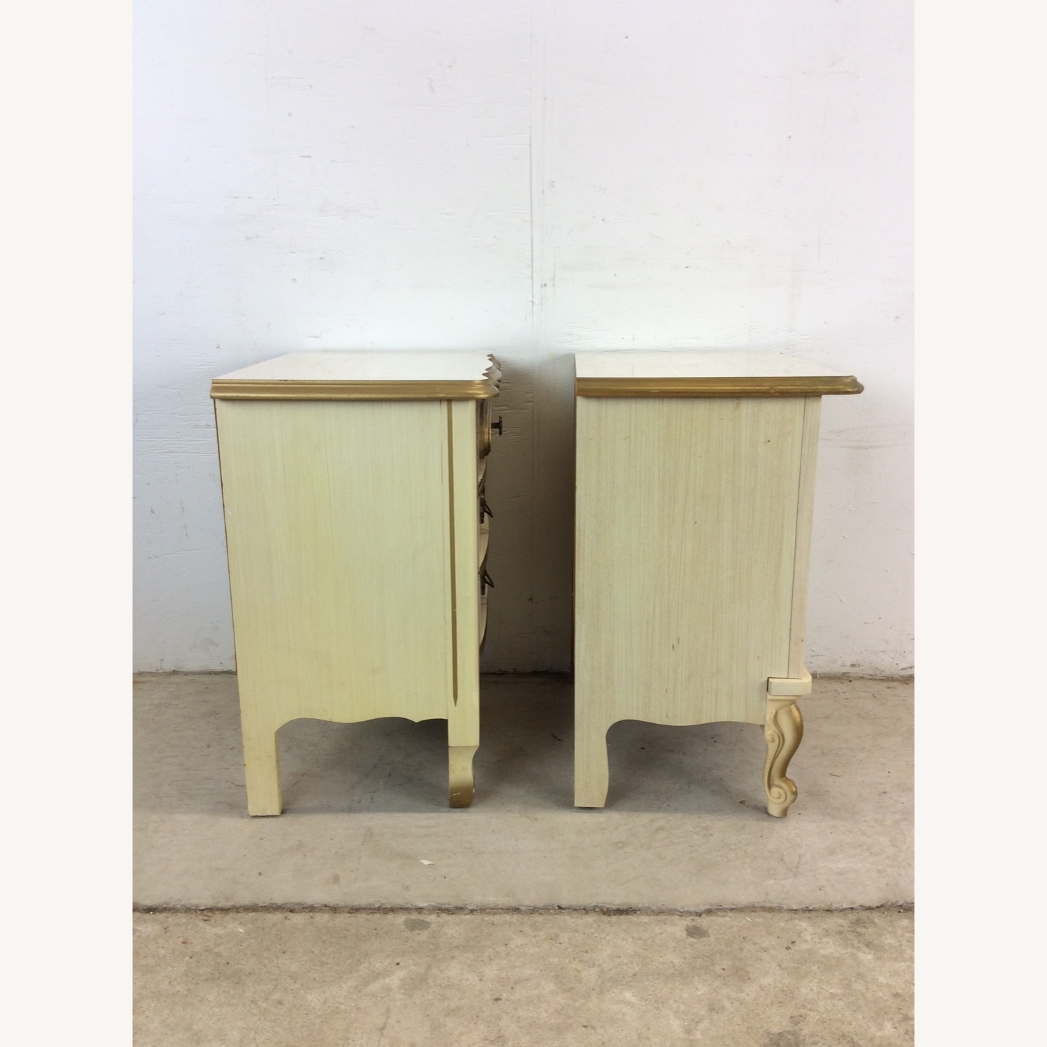 Pair Mid Century French Provincial Nightstands - image-13