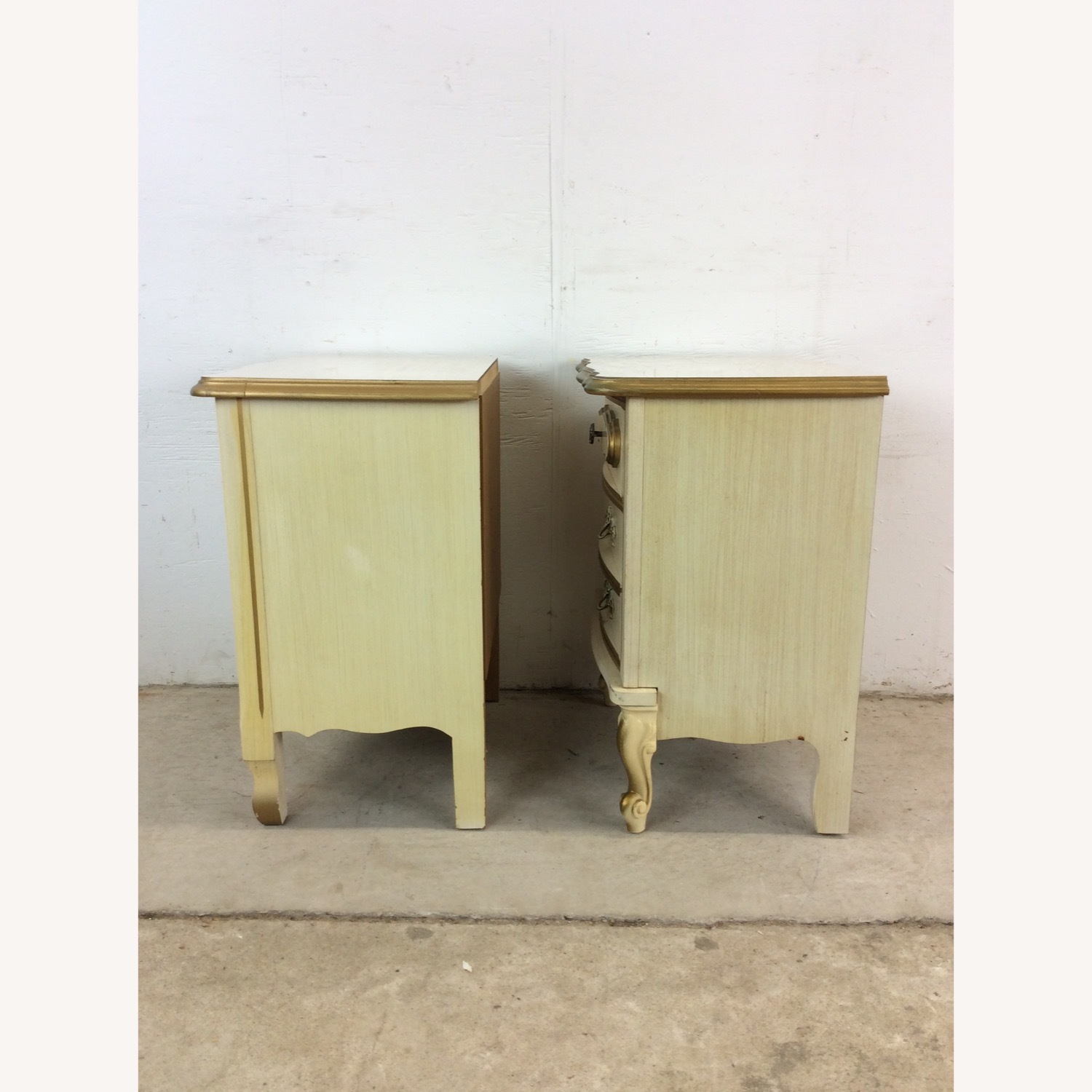 Pair Mid Century French Provincial Nightstands - image-17