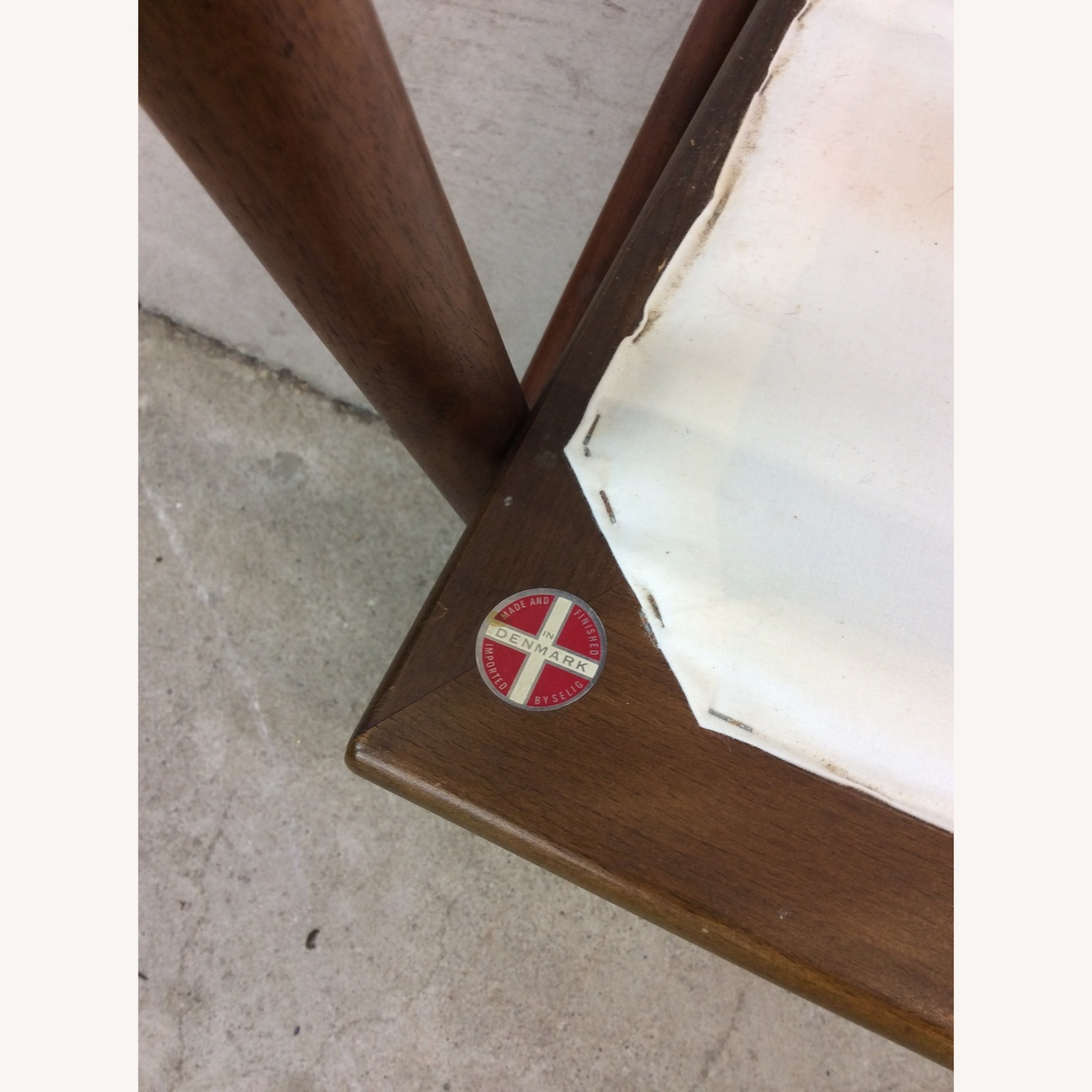 Danish Modern Lounge Chair with Solid Wood Frame - image-21