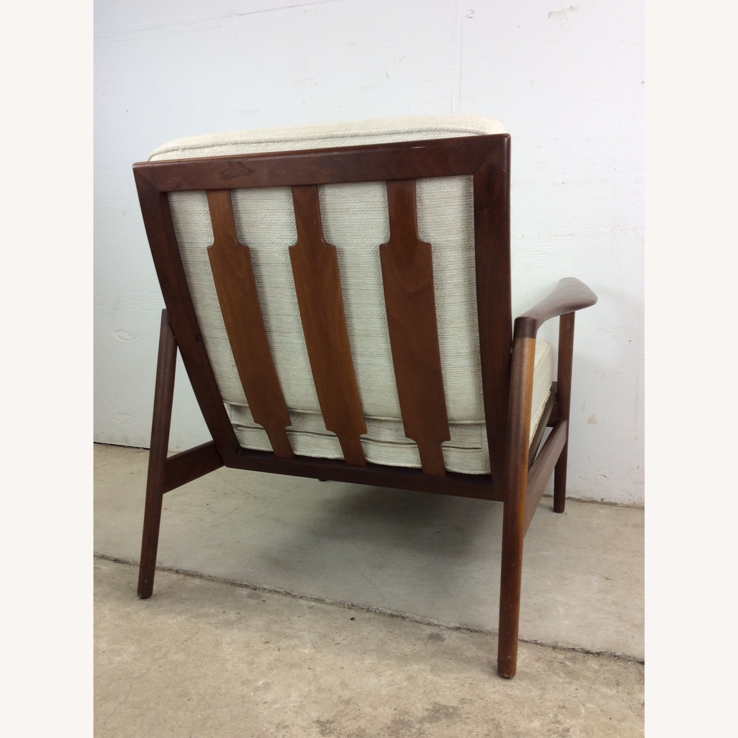 Danish Modern Lounge Chair with Solid Wood Frame - image-18