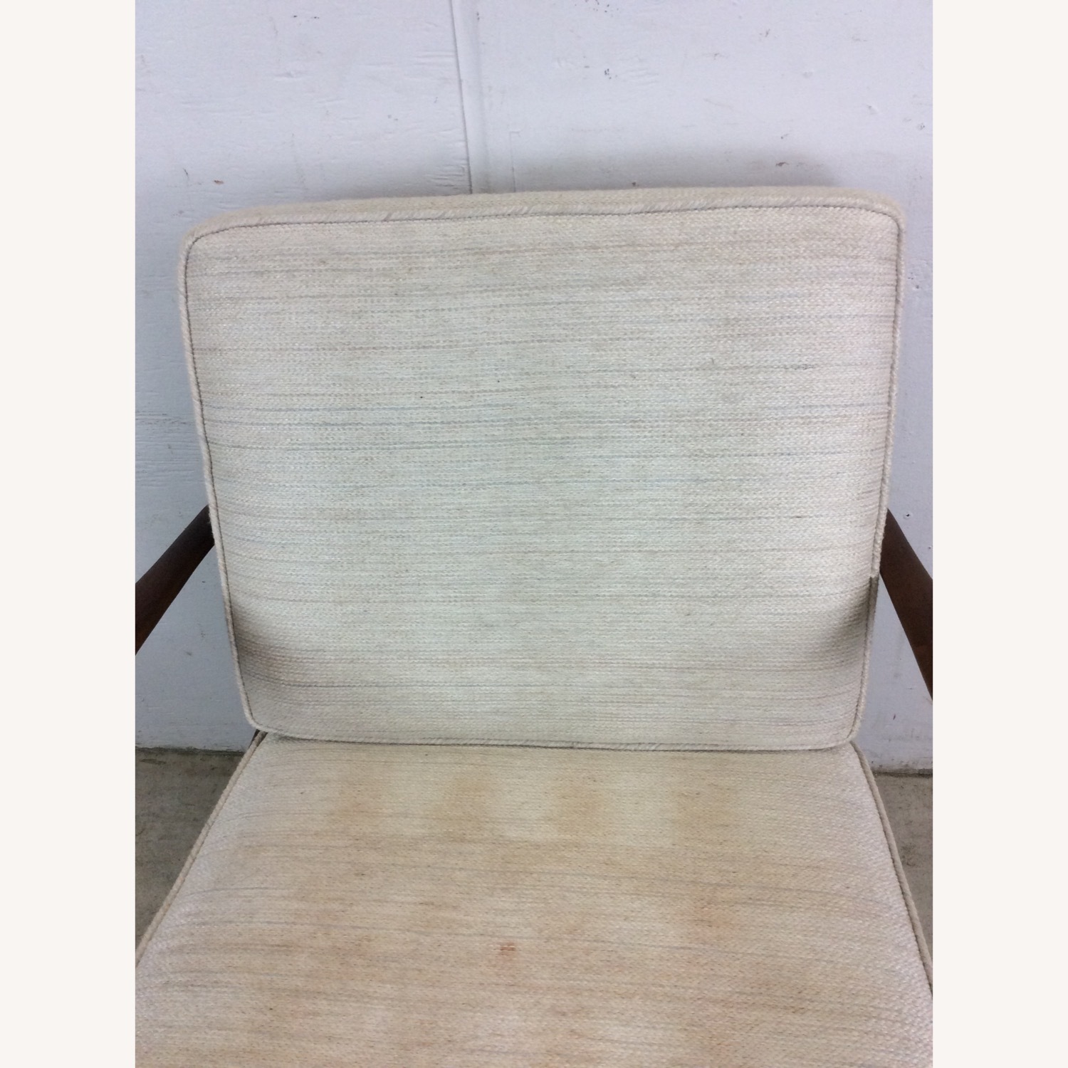 Danish Modern Lounge Chair with Solid Wood Frame - image-7