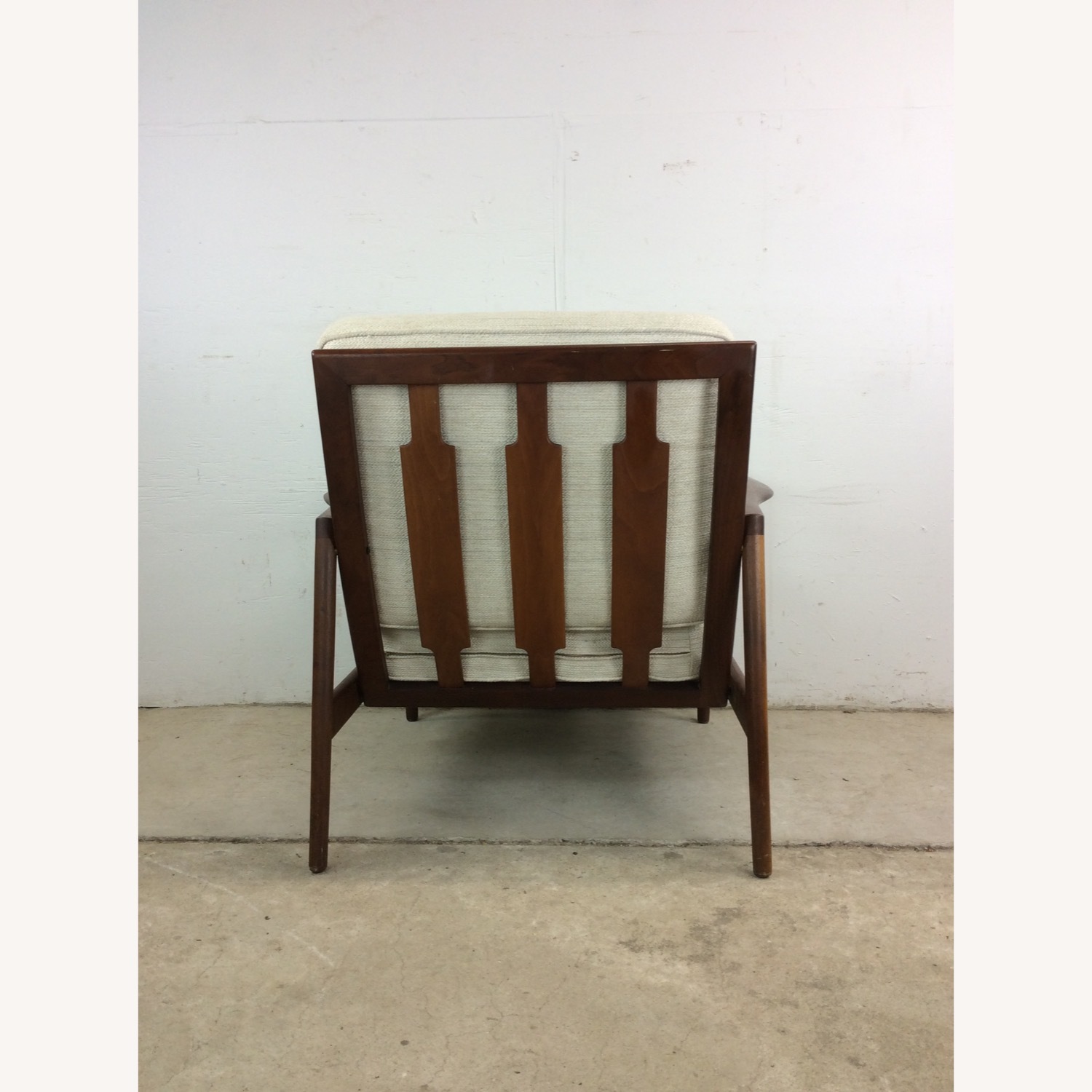 Danish Modern Lounge Chair with Solid Wood Frame - image-17