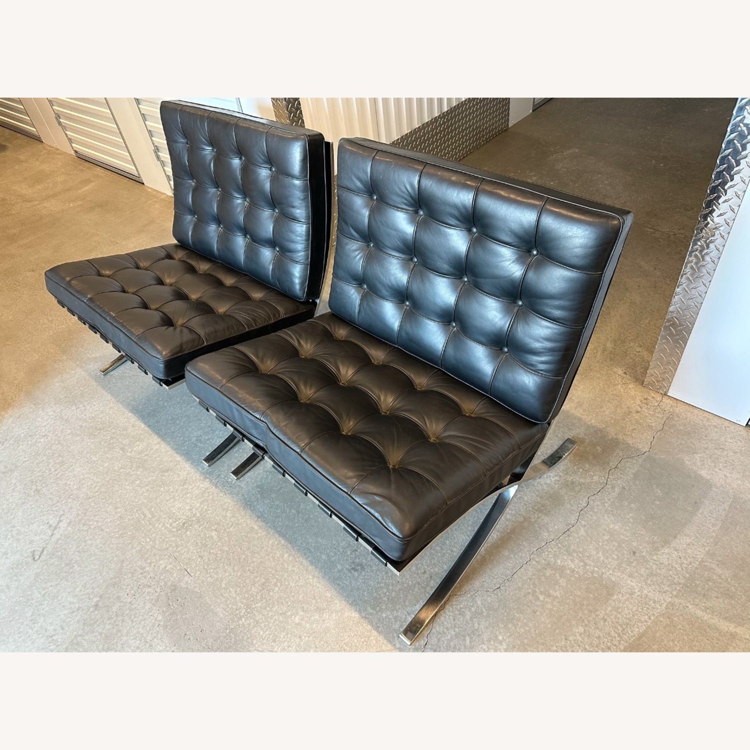 Knoll Barcelona Pair of Chairs - image-2