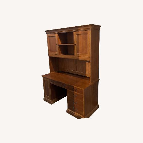 Used Traditional Solid Wood Home Desk W Hutch for sale on AptDeco