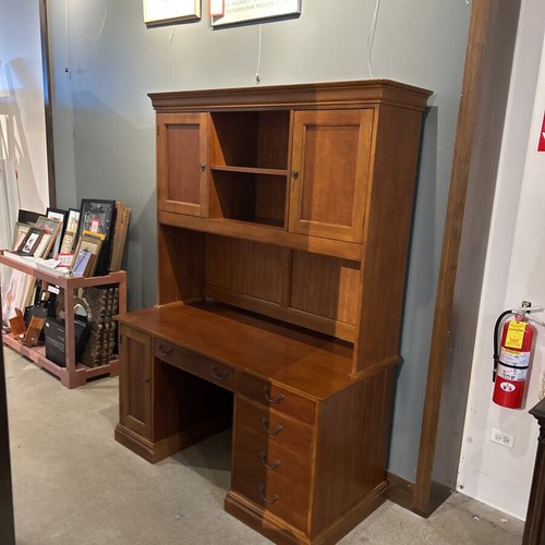 Used Traditional Solid Wood Home Desk W Hutch for sale on AptDeco