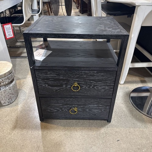 Used Lark 2-Drawer Nightstand Black for sale on AptDeco