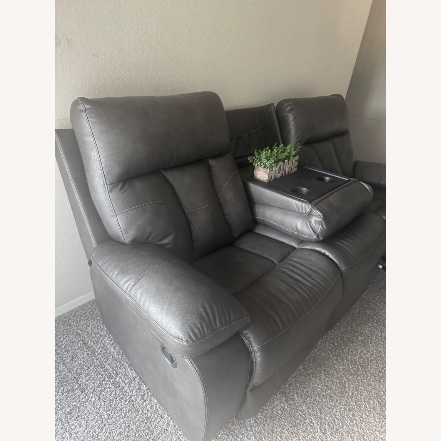  Ashley Furniture Dark Brown Sofa  - image-3