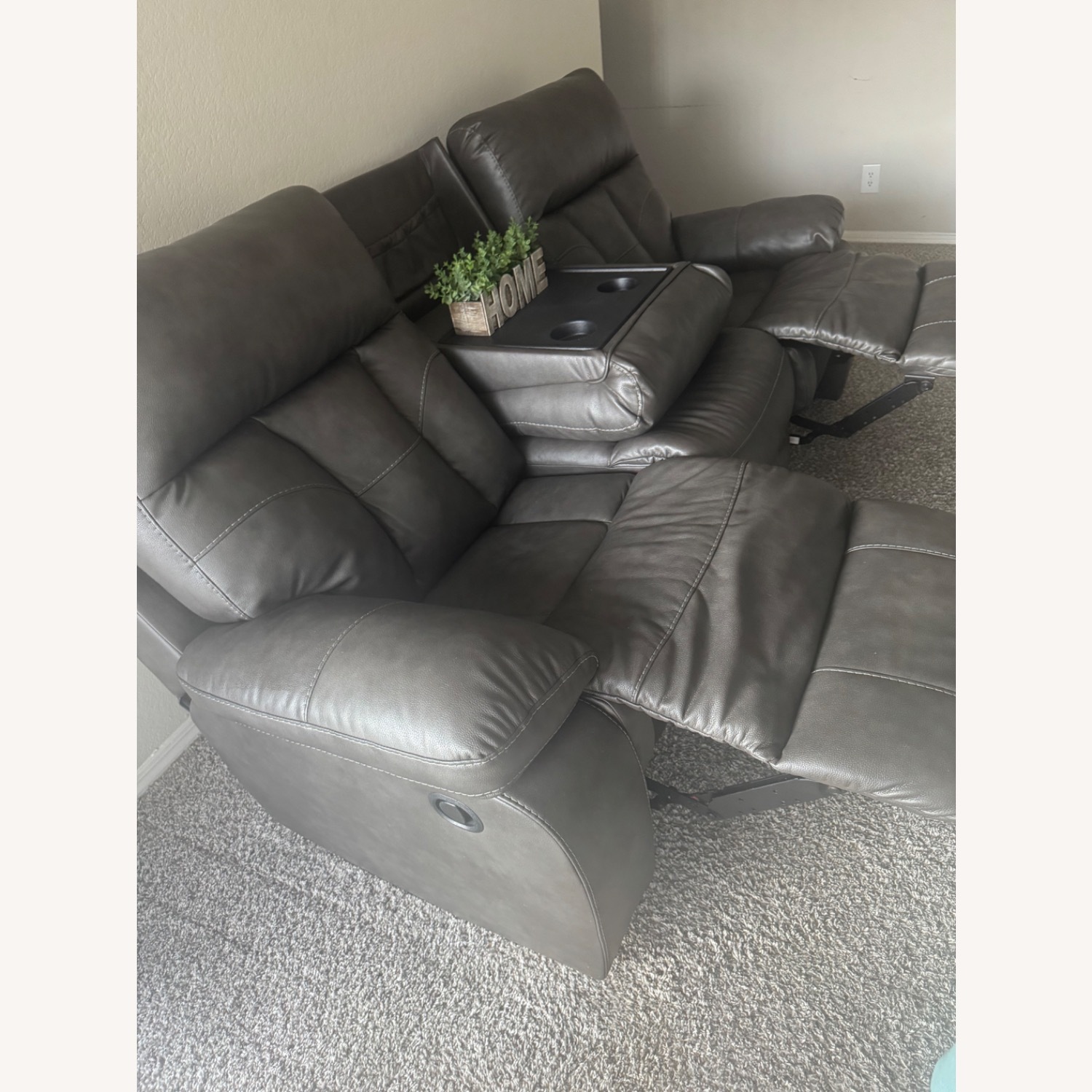  Ashley Furniture Dark Brown Sofa  - image-4