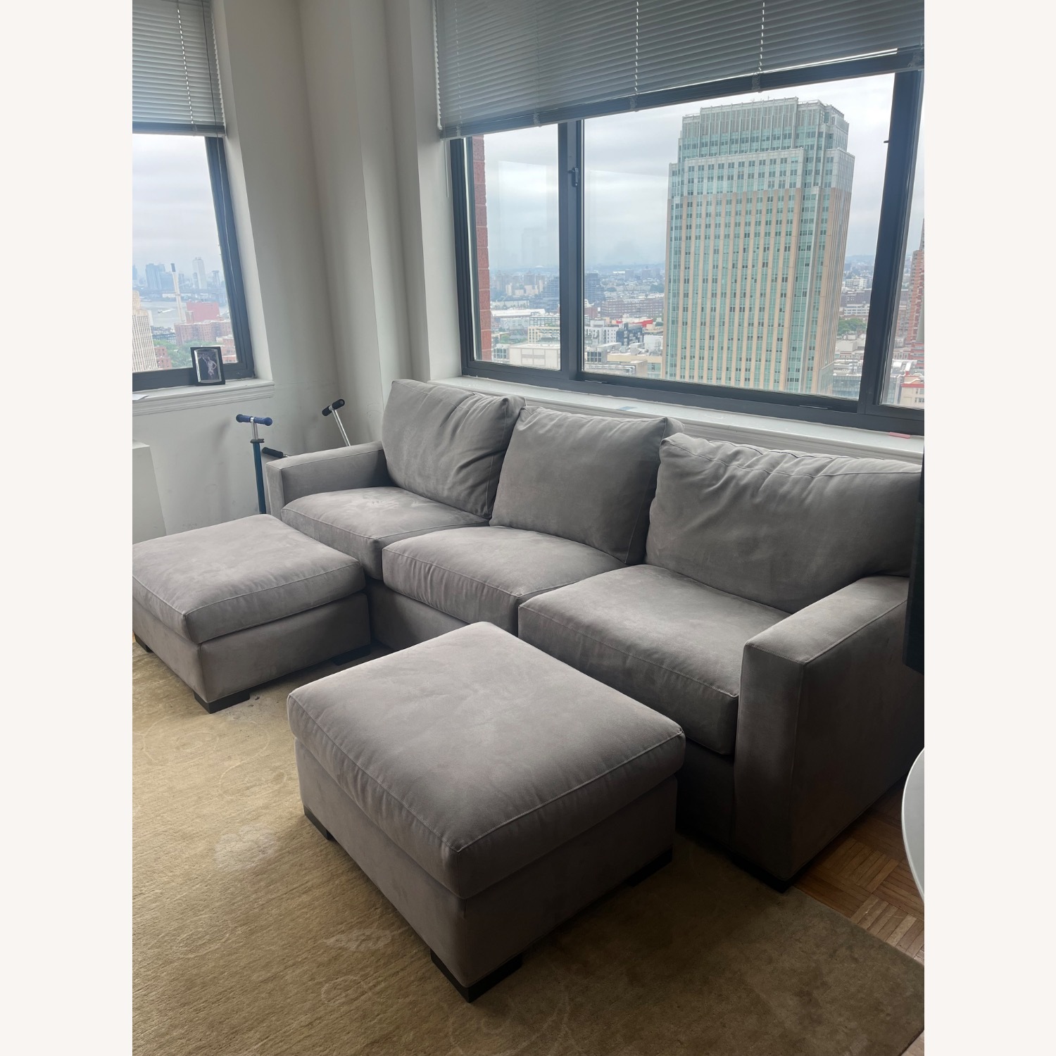 Crate & Barrel Axis Classic 105” 3-Seat Sofa - image-3