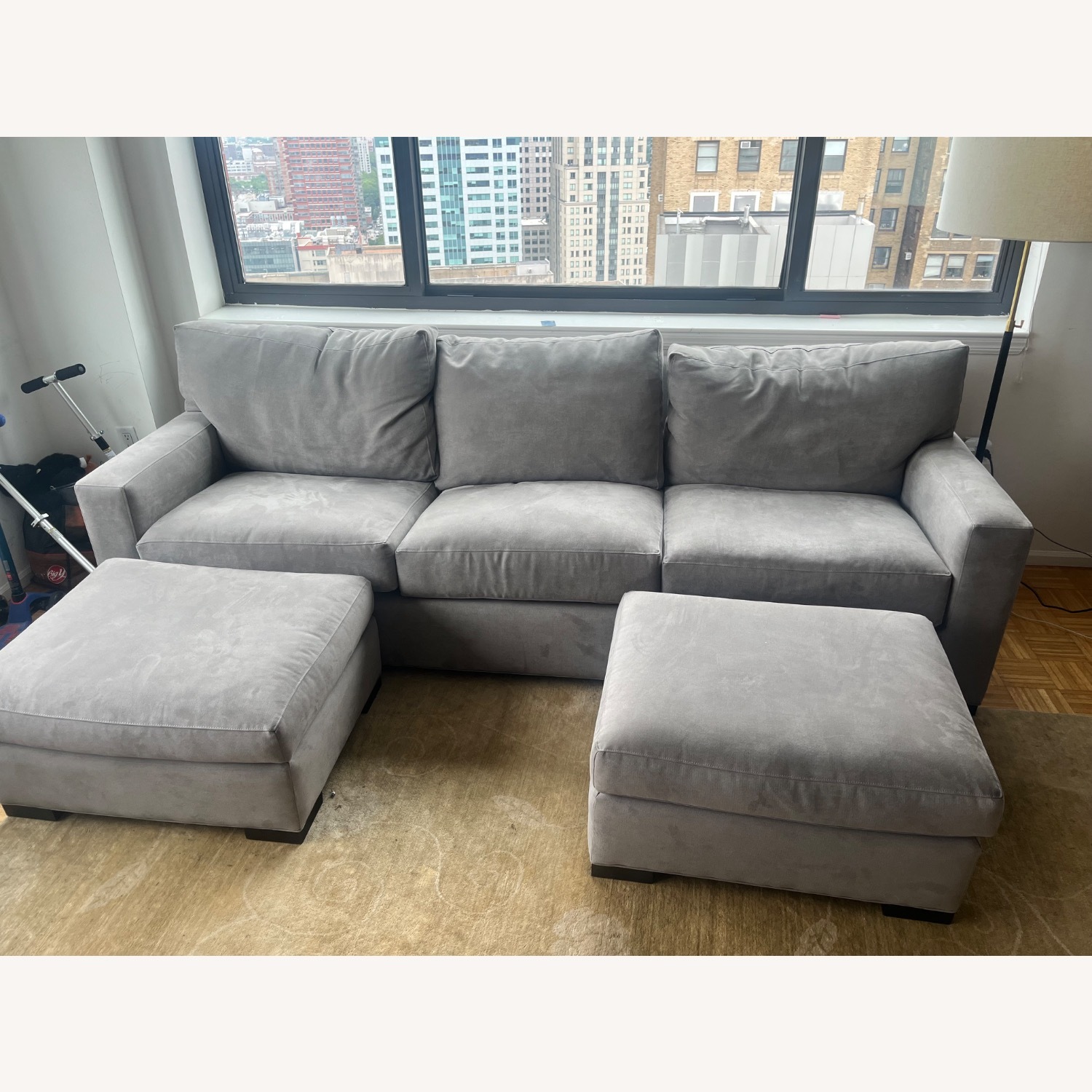 Crate & Barrel Axis Classic 105” 3-Seat Sofa - image-1